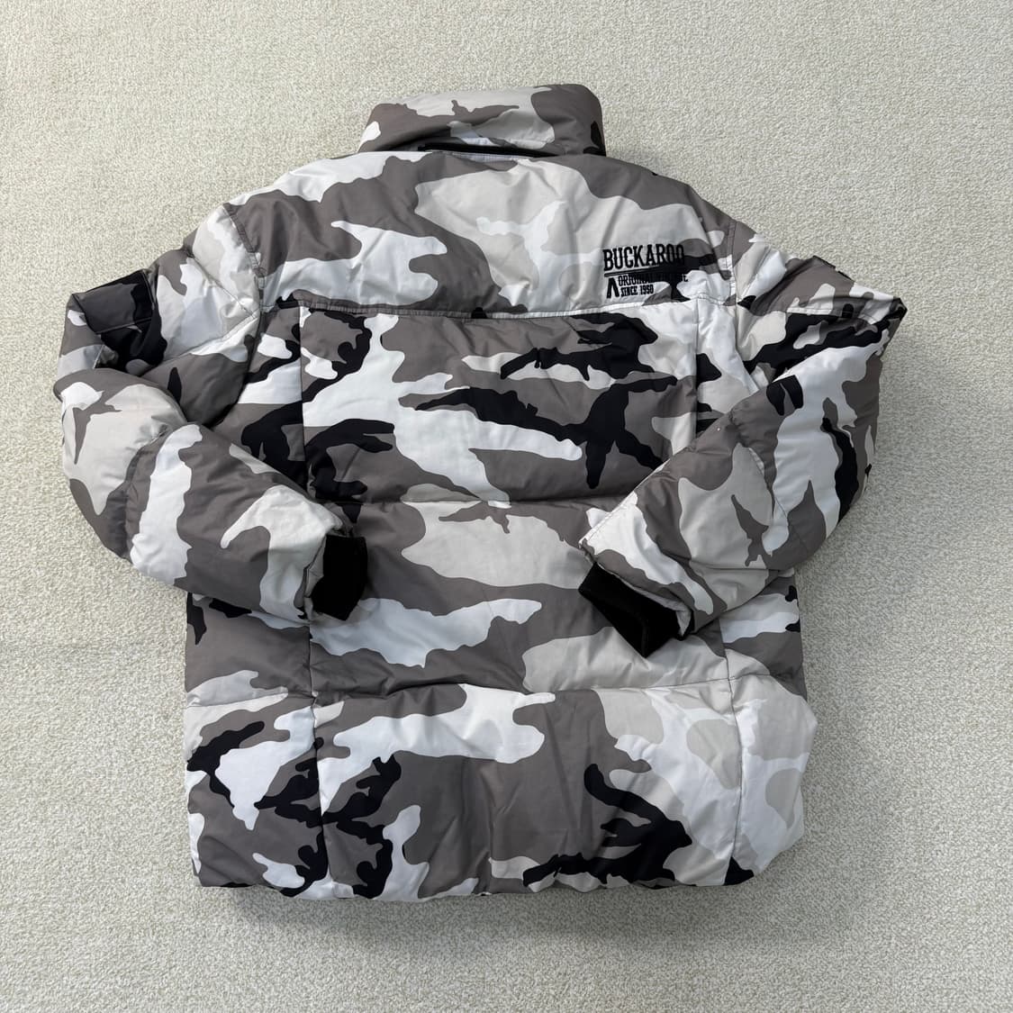 [M] (모자 X) 버카루 빈티지 덕다운 카모플라주 패딩 0112T1 상품이미지2