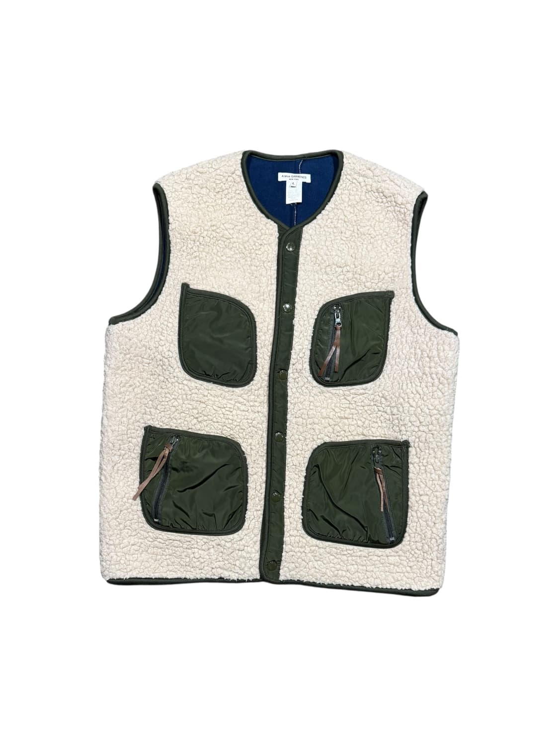 A Blue Garments 에이블루가먼츠 4포켓 후리스 베스트 상품이미지1