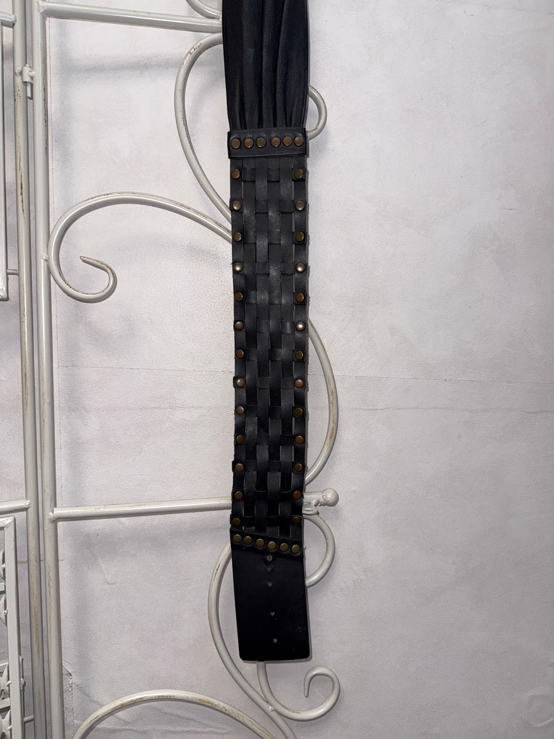 Black bold oriental stud buckle belt 상품이미지6