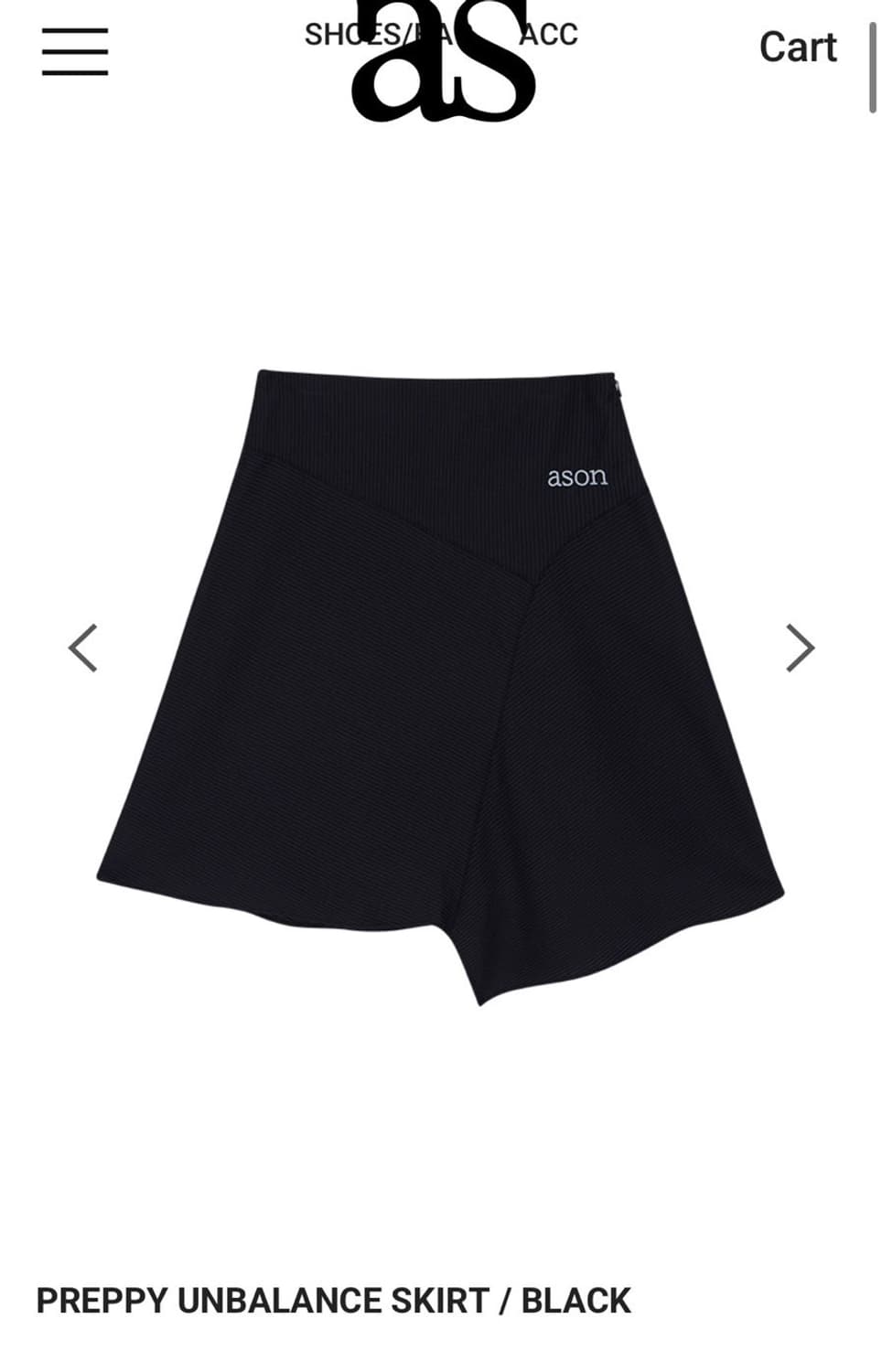 에즈온 언발란스 스커트 ason unbalance skirt  상품이미지2