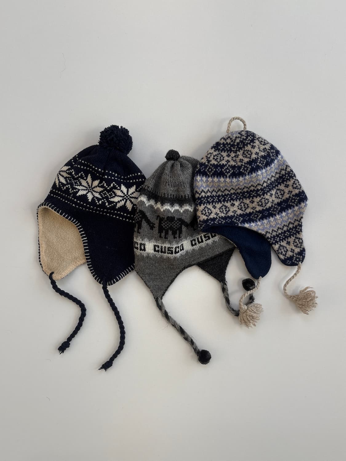 Handmade knit Earflap Fleece(#001) 상품이미지3