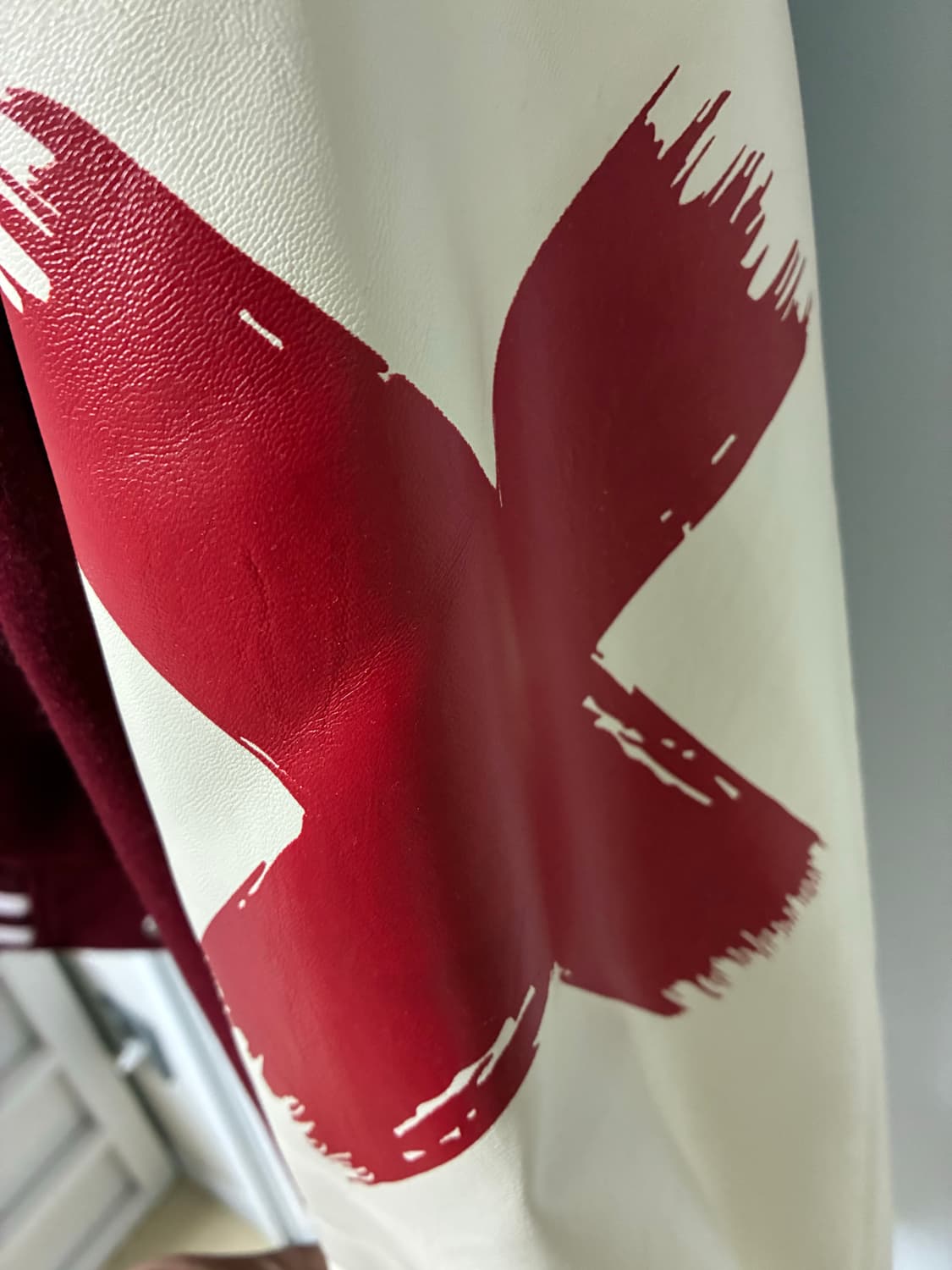 수아트 바시티 자켓 레드 M 사이즈 팔아용 상품이미지8