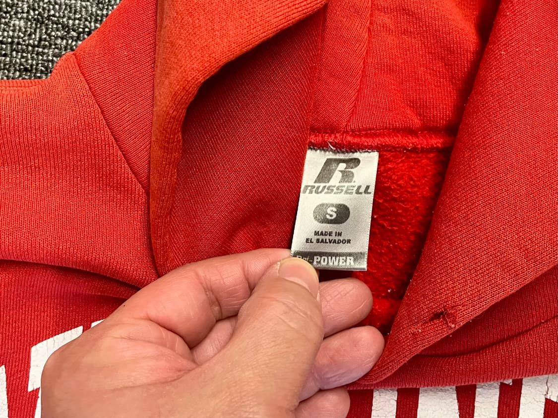 [95] 90s 빈티지 러셀 위스콘신 후드티  상품이미지4