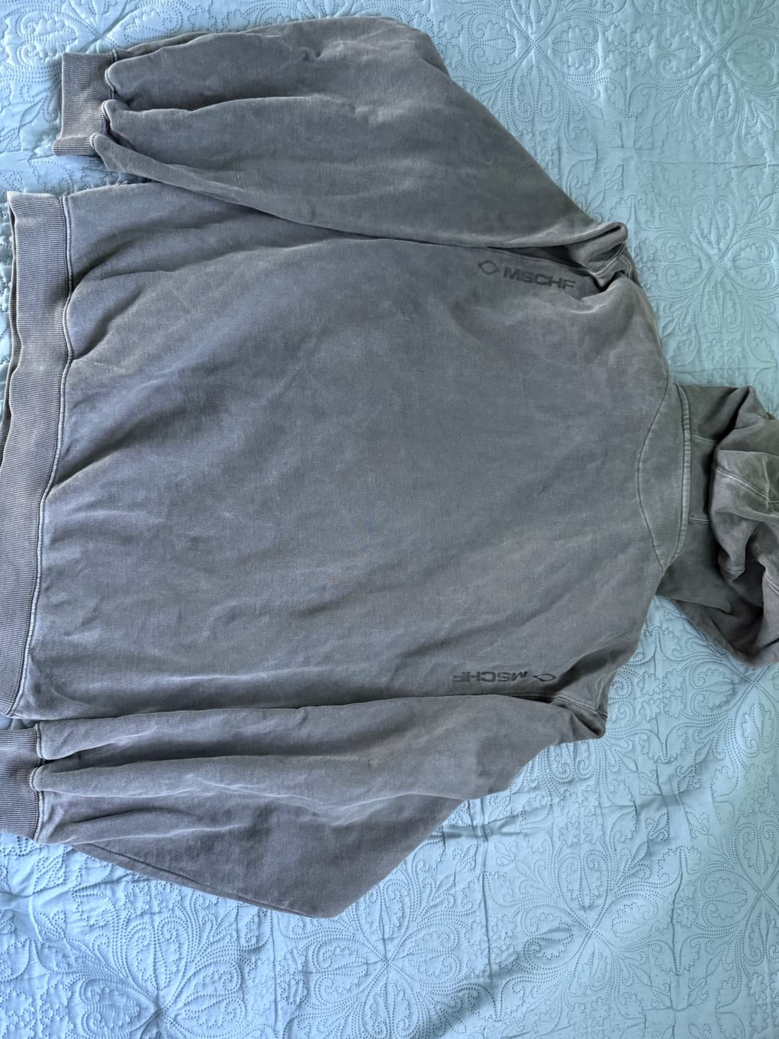 미스치프 롬버스 워시드 후드 챠콜 L 상품이미지2