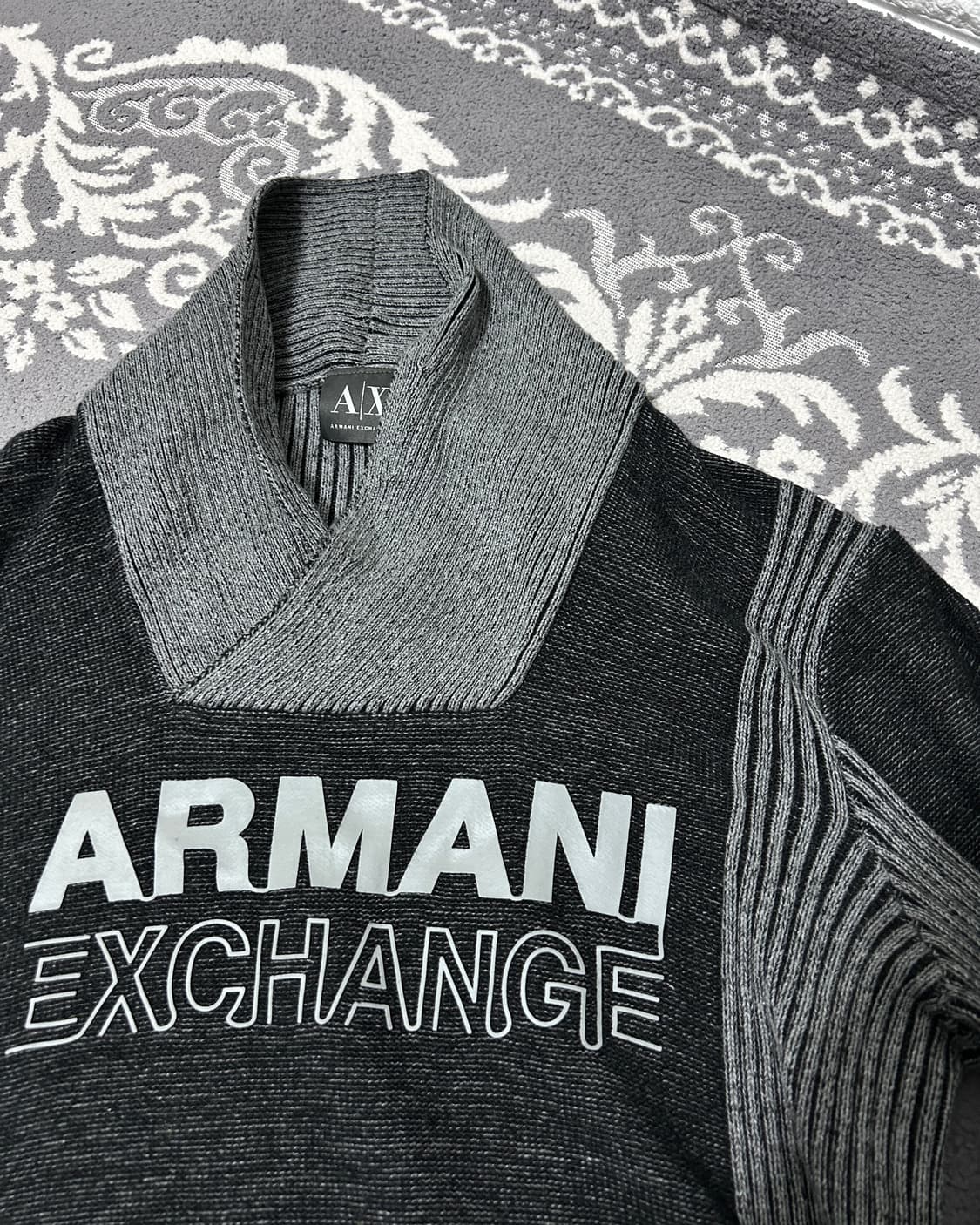 아르마니 익스체인지 숄 카라 니트  상품이미지5