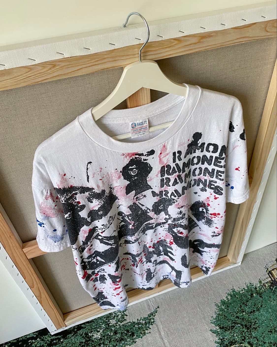 RAMONES 올오버 프린팅 반팔 티셔츠 상품이미지3