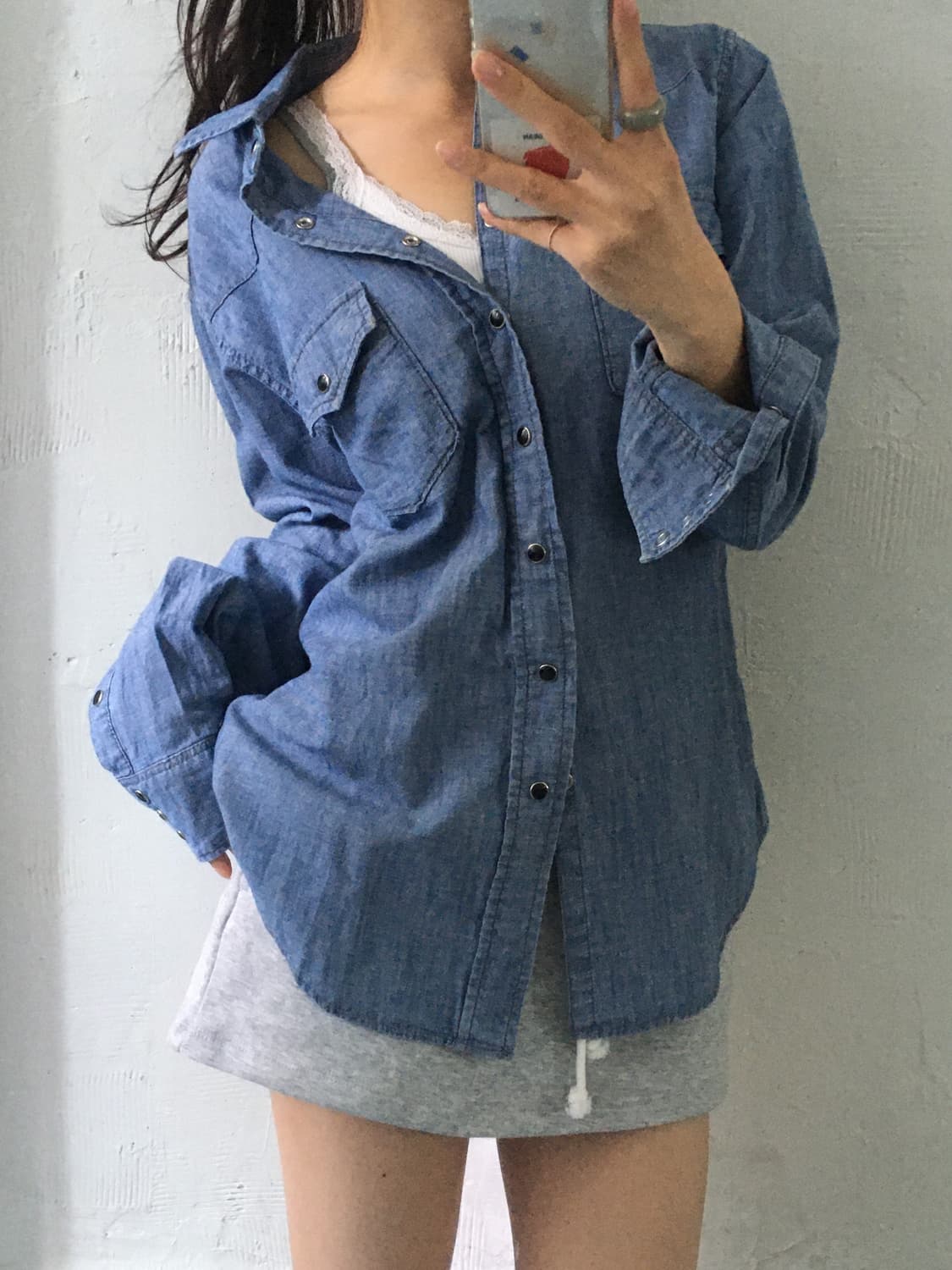 Saint Laurent 생로랑 데님 웨스턴 셔츠 상품이미지2