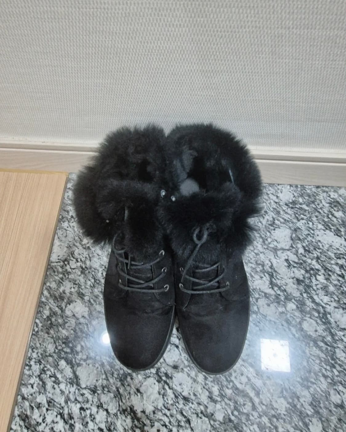 블랙 털 스웨이드 부츠 워커 250 상품이미지2