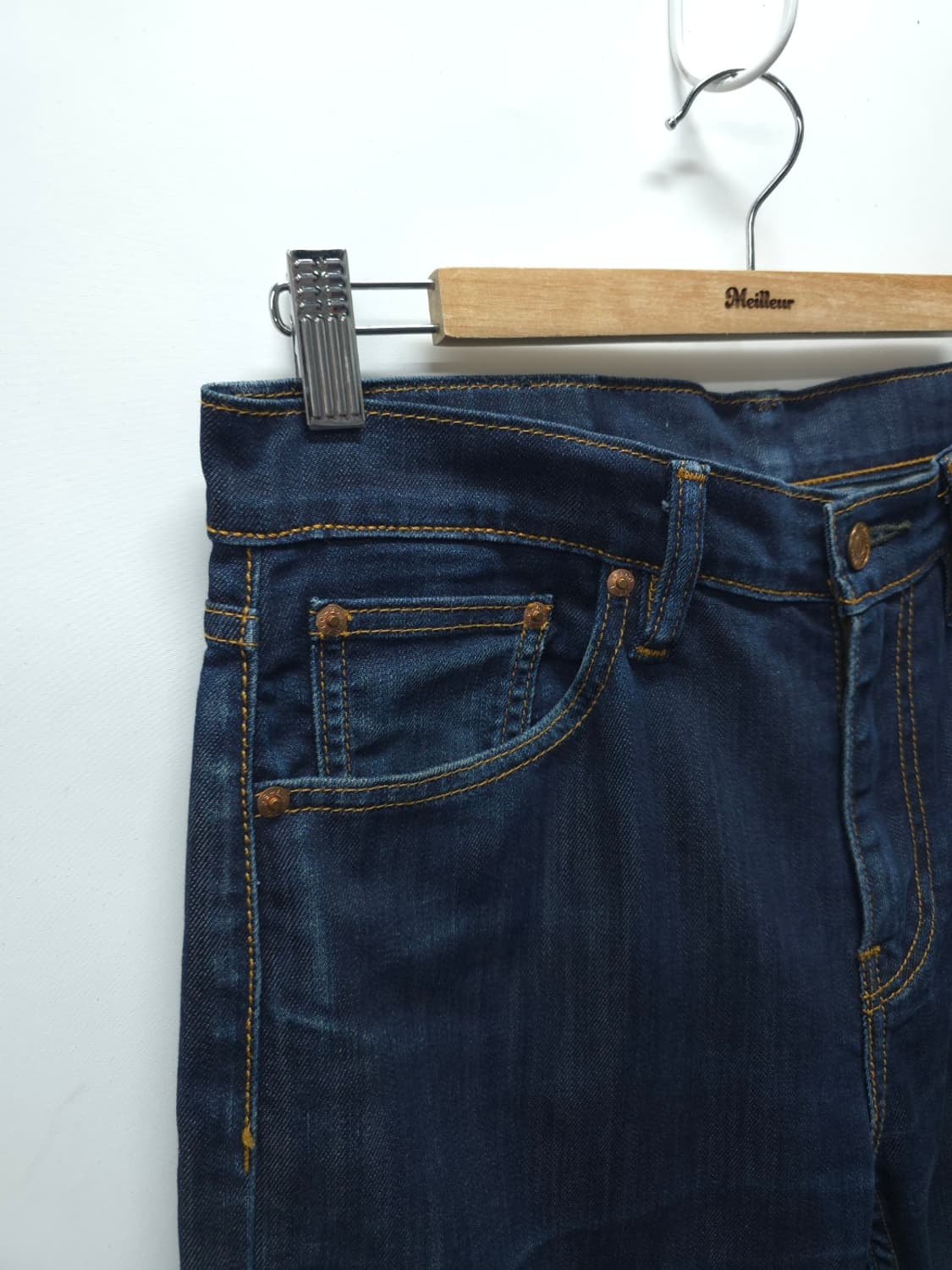 리바이스 508 다크인디고 테이퍼드 데님 팬츠(32) 상품이미지4