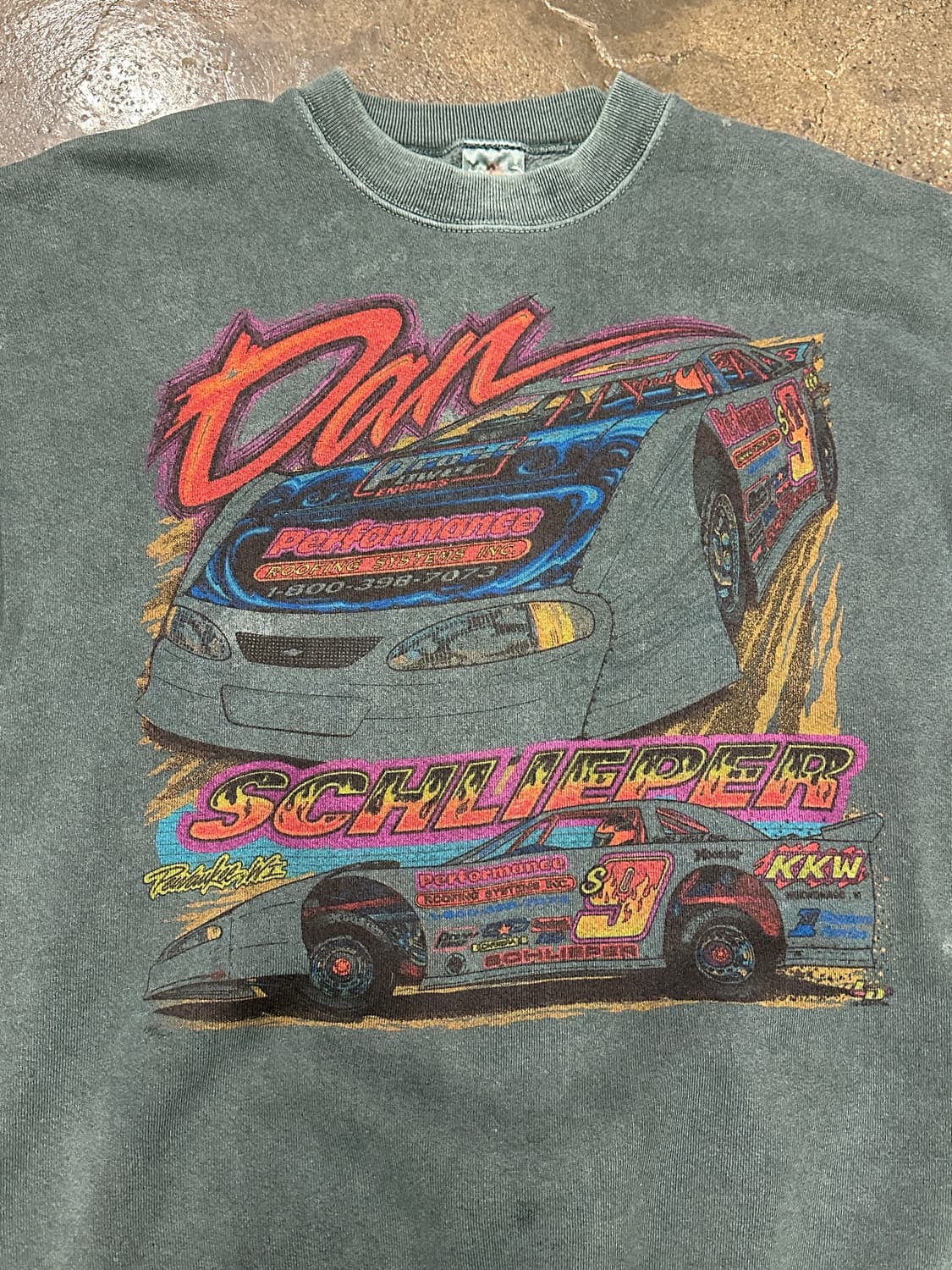 90s 프룻오브더룸 빈티지 레이싱 스웻셔츠 맨투맨 XL 상품이미지3