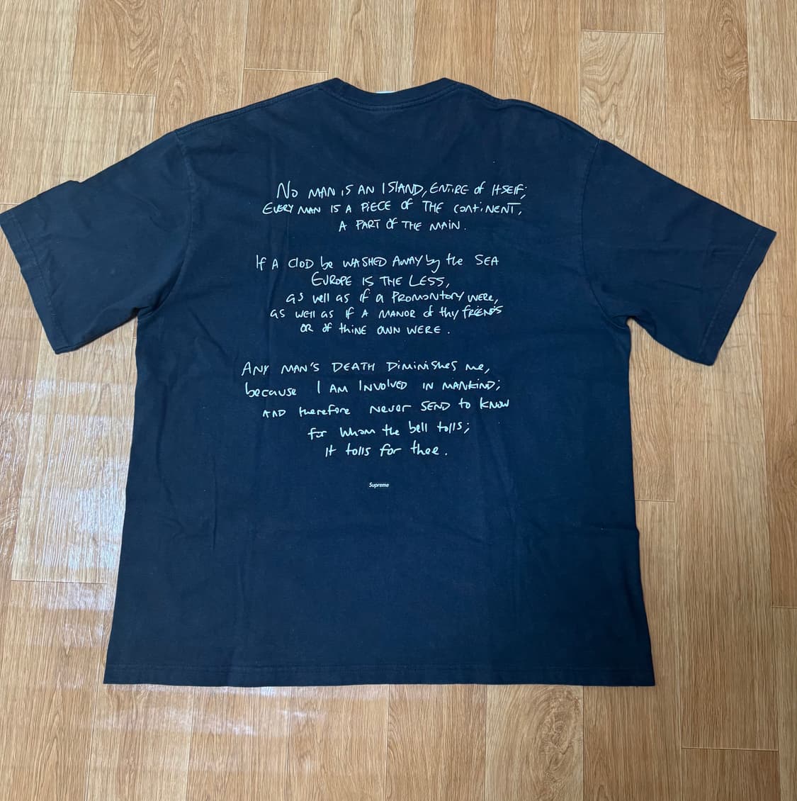 슈프림 x 코르테이즈 룰즈 더 월드 티셔츠 블랙 - 23FW 상품이미지2