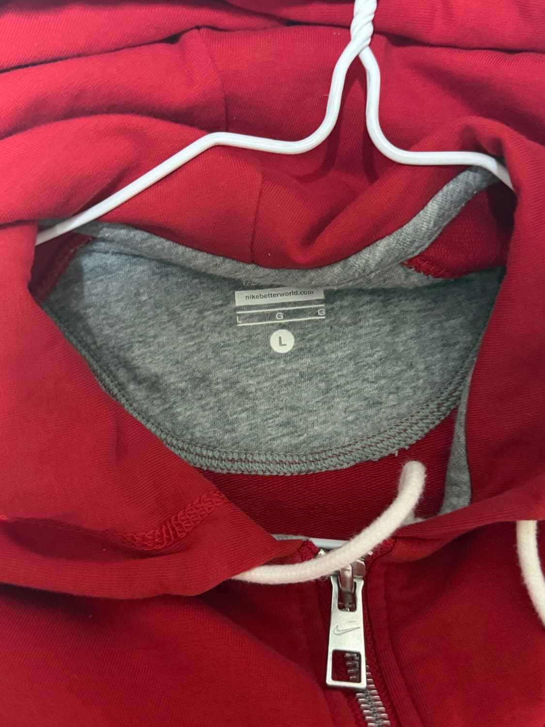 나이키 후드집업 레드 (여성L) 상품이미지2