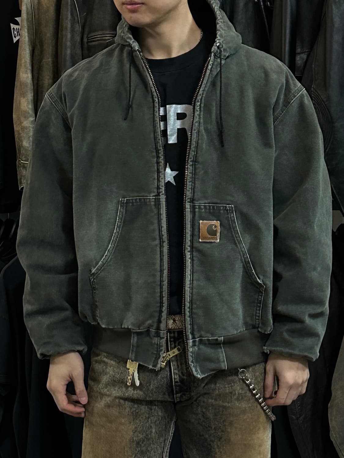 00's OG 칼하트 J68 액티브 자켓 칼하트 MOS 모스그린 상품이미지10