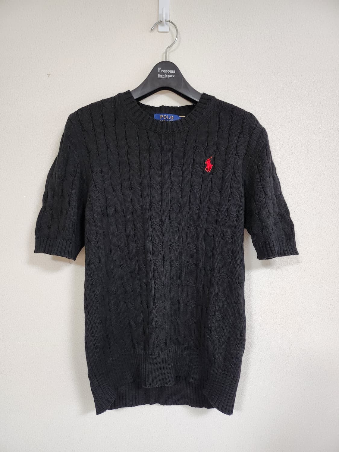 폴로랄프로렌 케이블반팔니트 (M 상품이미지1