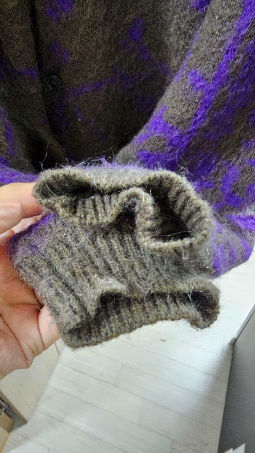 펜필드 모헤어 가디건 올리브 M(100) 상품이미지4