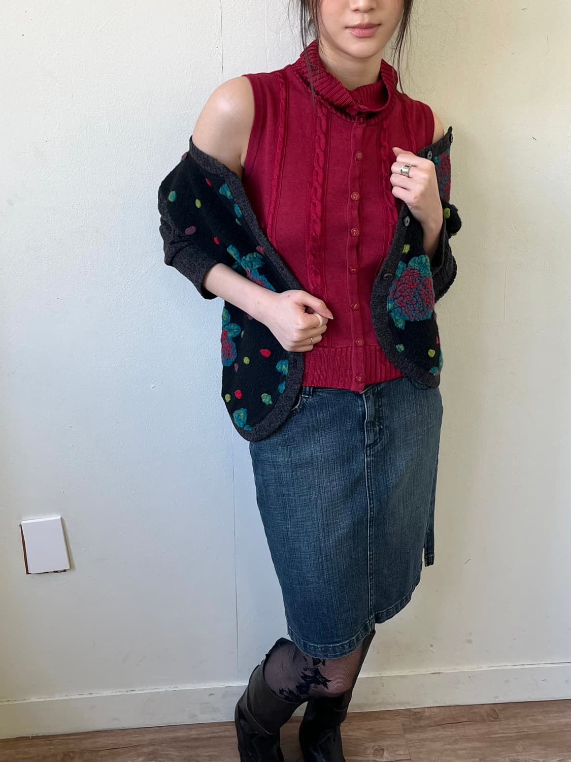 pierre cardin 레드 베스트  상품이미지6