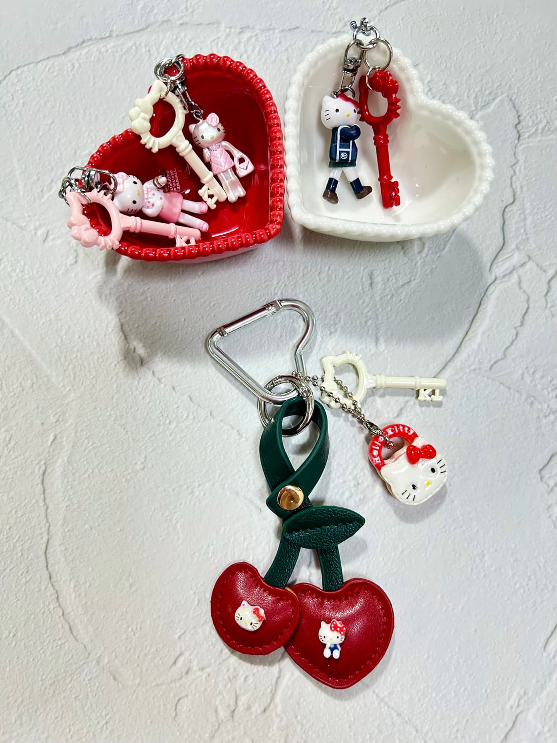 미니 키티 체리 커스텀키링 상품이미지2