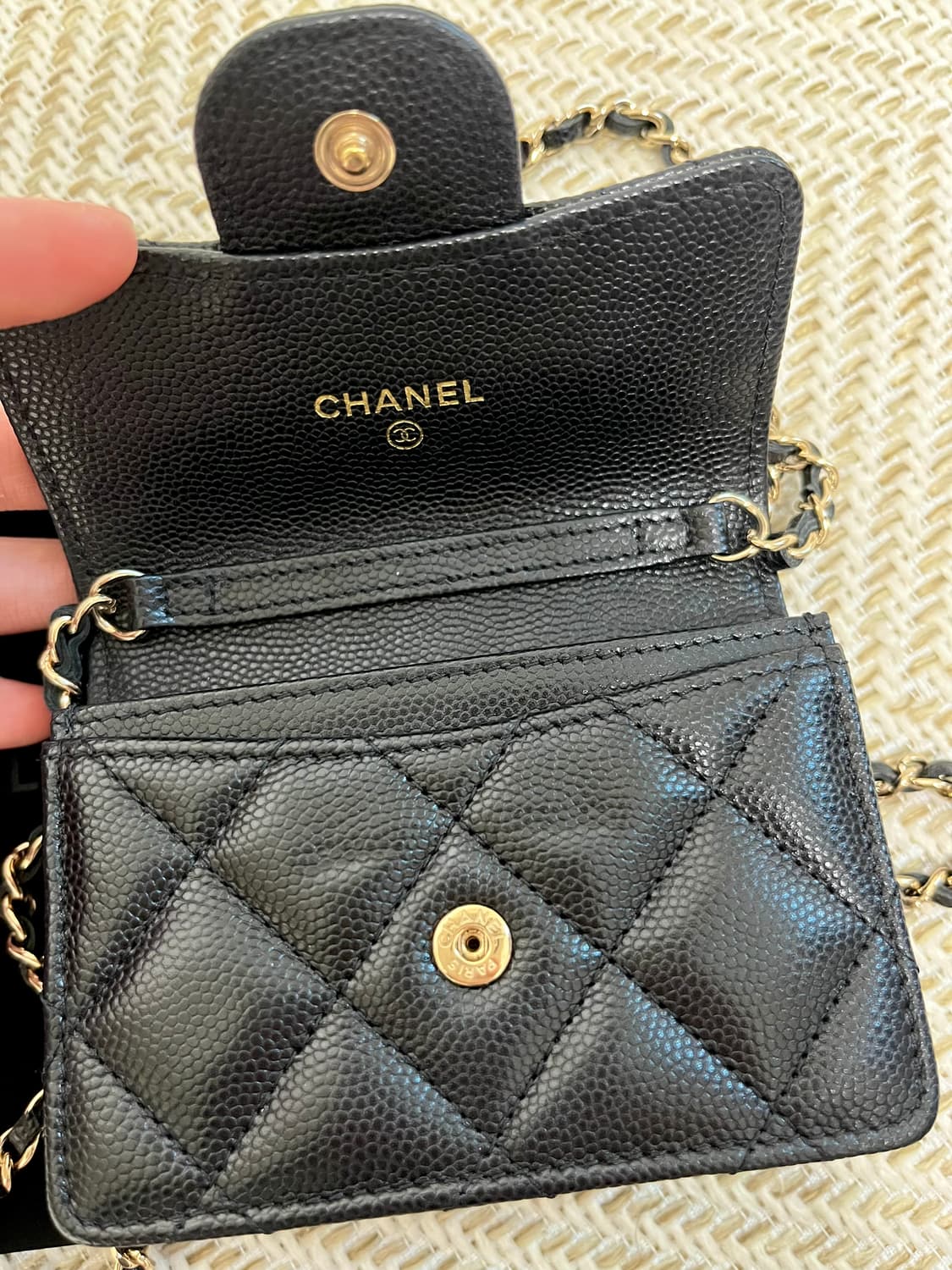 샤넬 클래식 아코디언 체인카드지갑 상품이미지2