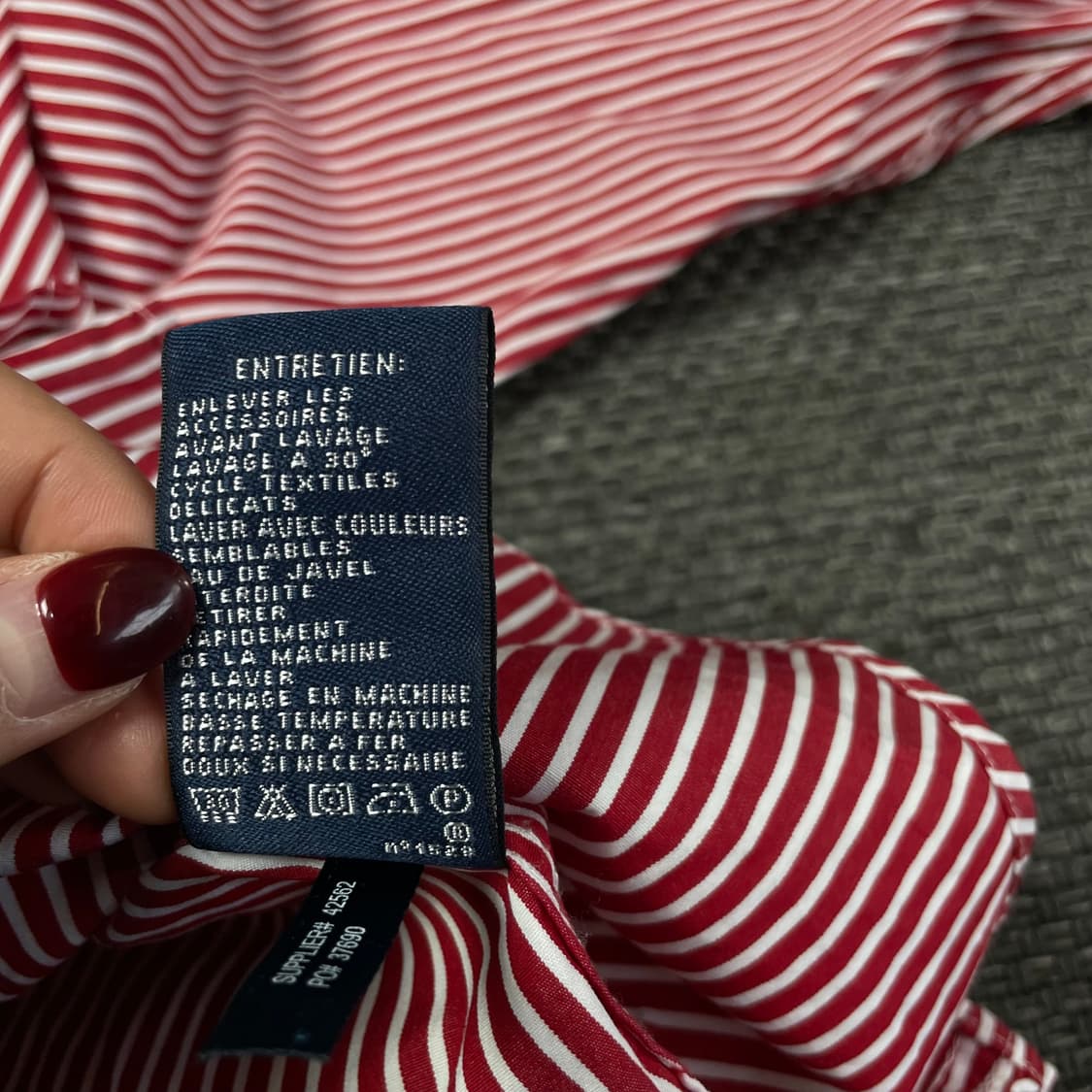 폴로랄프로렌 레드 스트라이프 긴팔 셔츠 4 상품이미지9