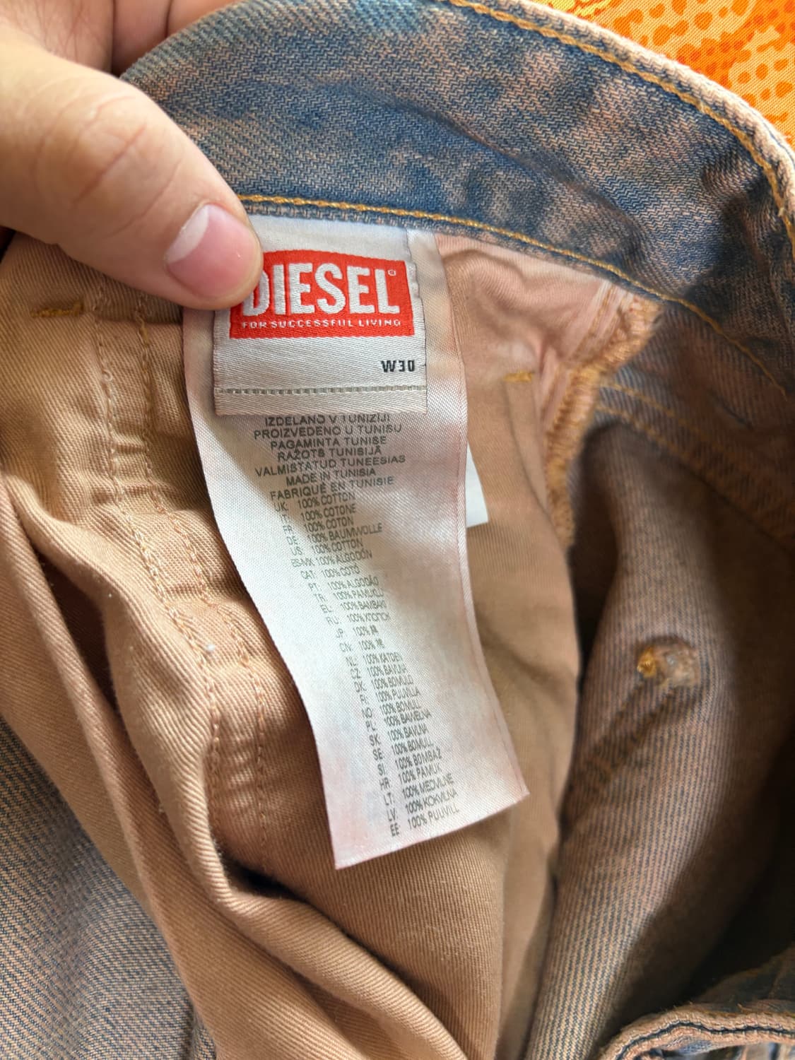 Diesel D-sire 와이드핏 카고 청바지 상품이미지4