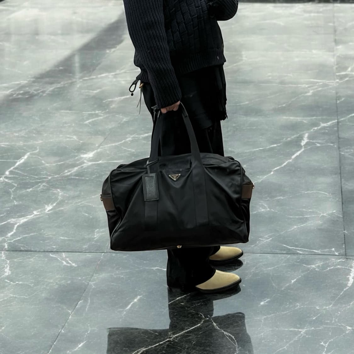 프라다 PRADA 테수토/사피아노 스퀘어 보스턴백/토트백/여행가방 상품이미지9