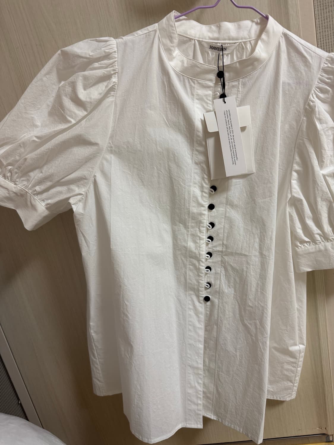 havebin(해브빈)_코튼 퍼프 블라우스 상품이미지5