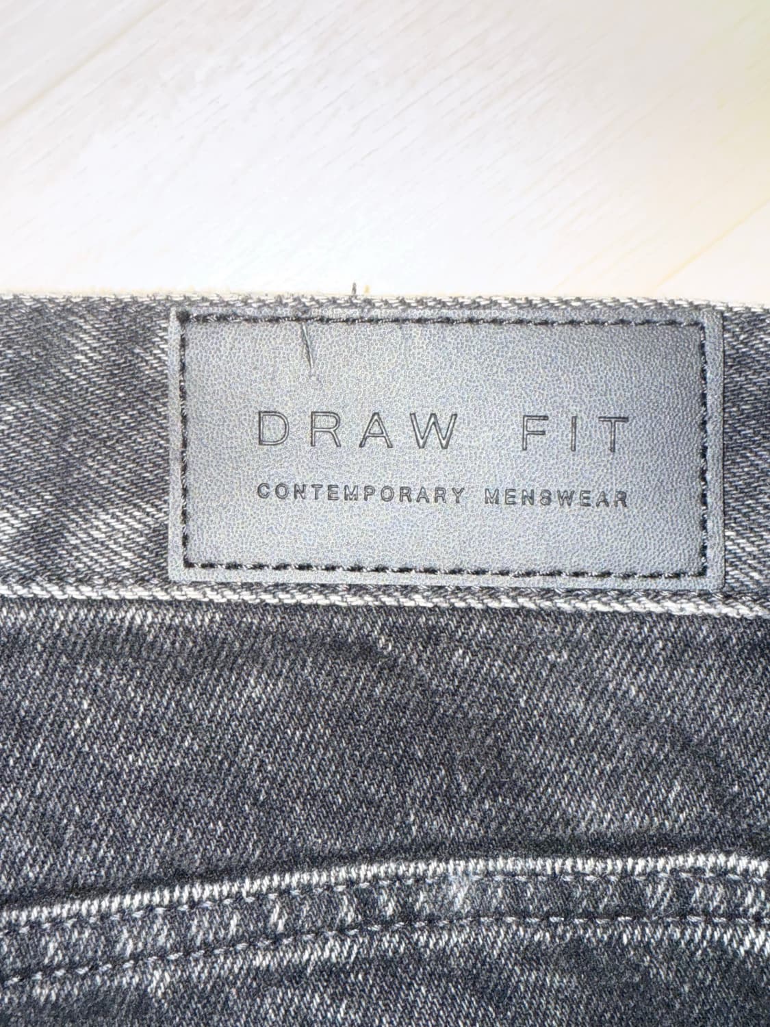 [XL] 드로우핏 유주얼 뉴 스트레이트 데님 팬츠 블랙 상품이미지4