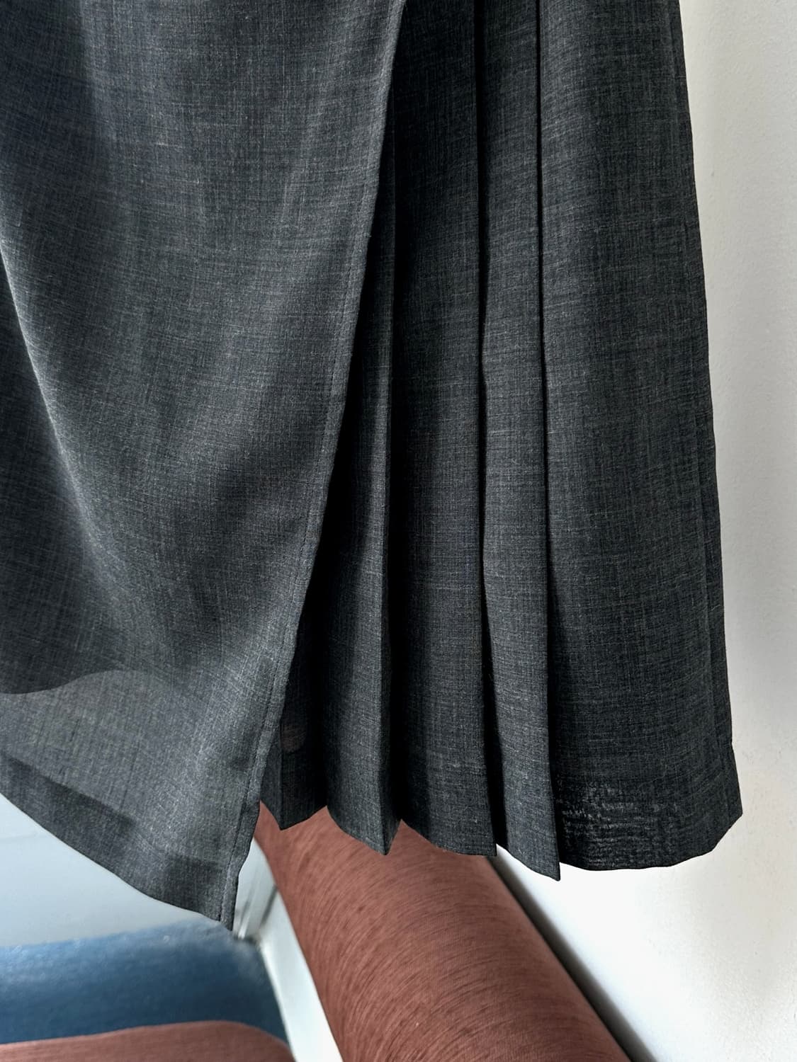 Summer wool poly design mid skirt 상품이미지7