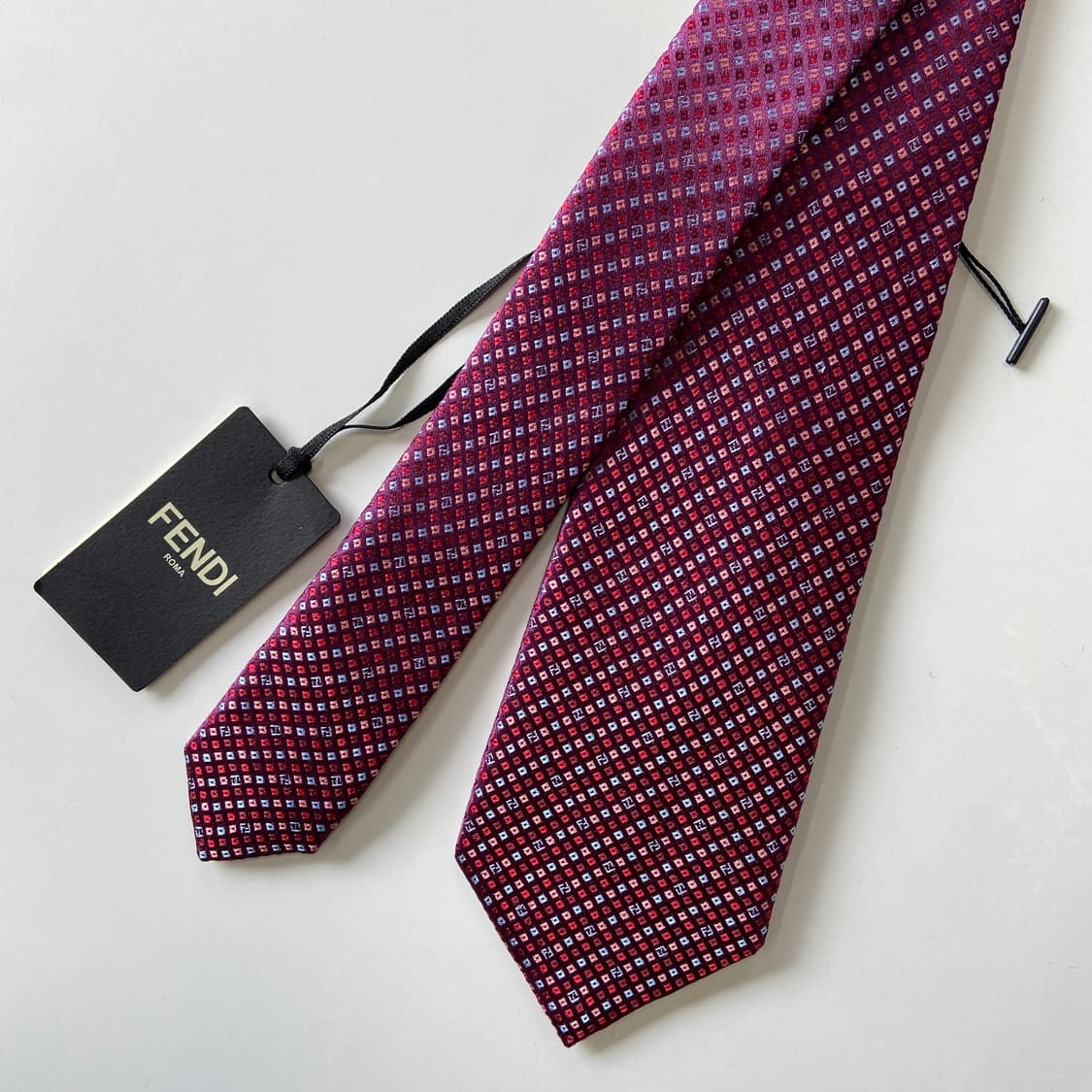 택달린 미사용품 신형 펜디(FENDI) 모노그램 명품 정품 넥타이 상품이미지2