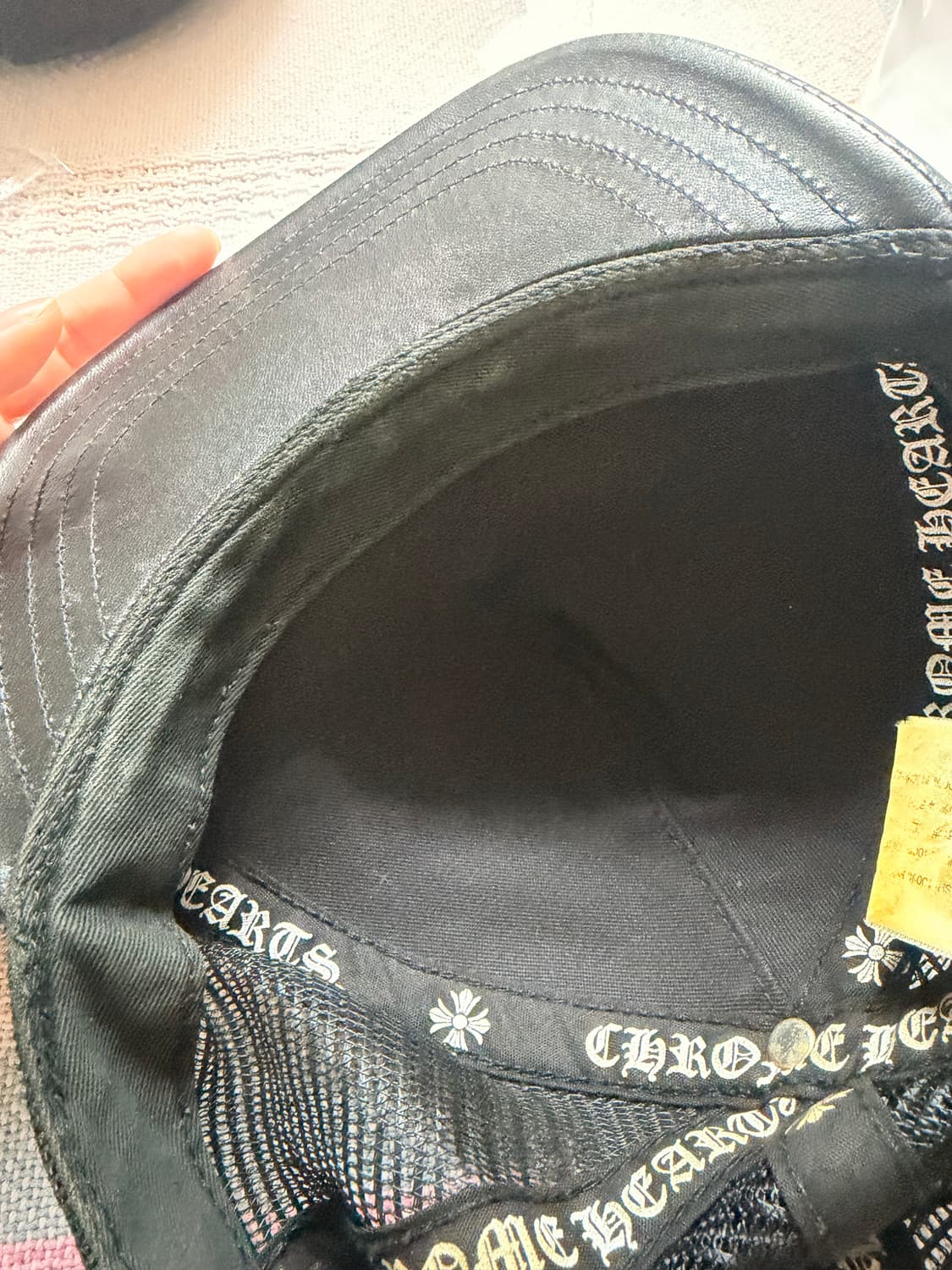 크롬하츠 플레어 참 레더 트리커 햇 상품이미지2