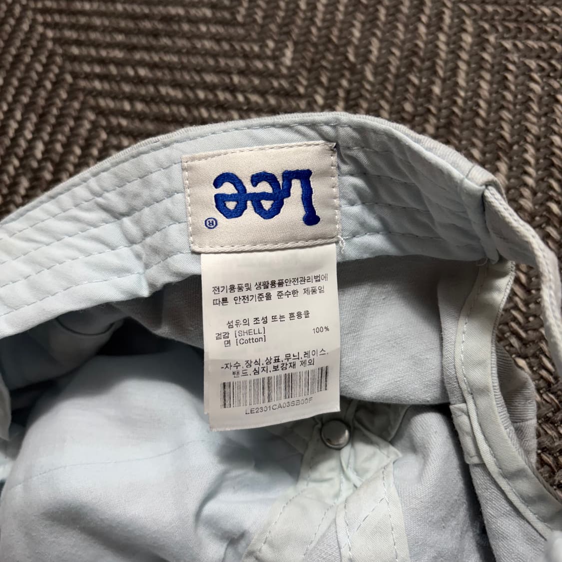 Lee (리) 트위치 로고 배색 네이비 볼캡 상품이미지4