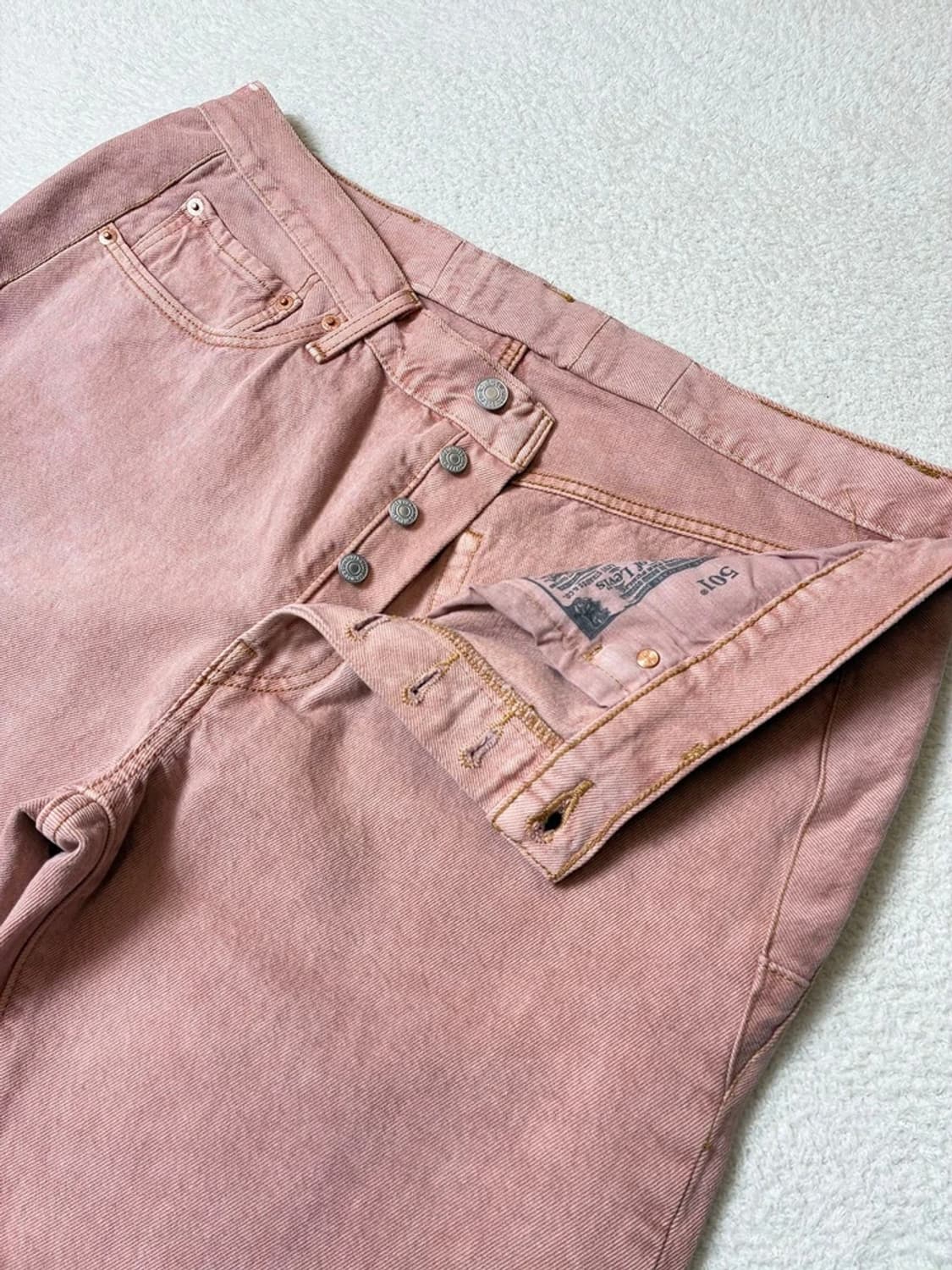 리바이스 501 90's 스트레이트 컷팅 데님 팬츠 PN6642 상품이미지3