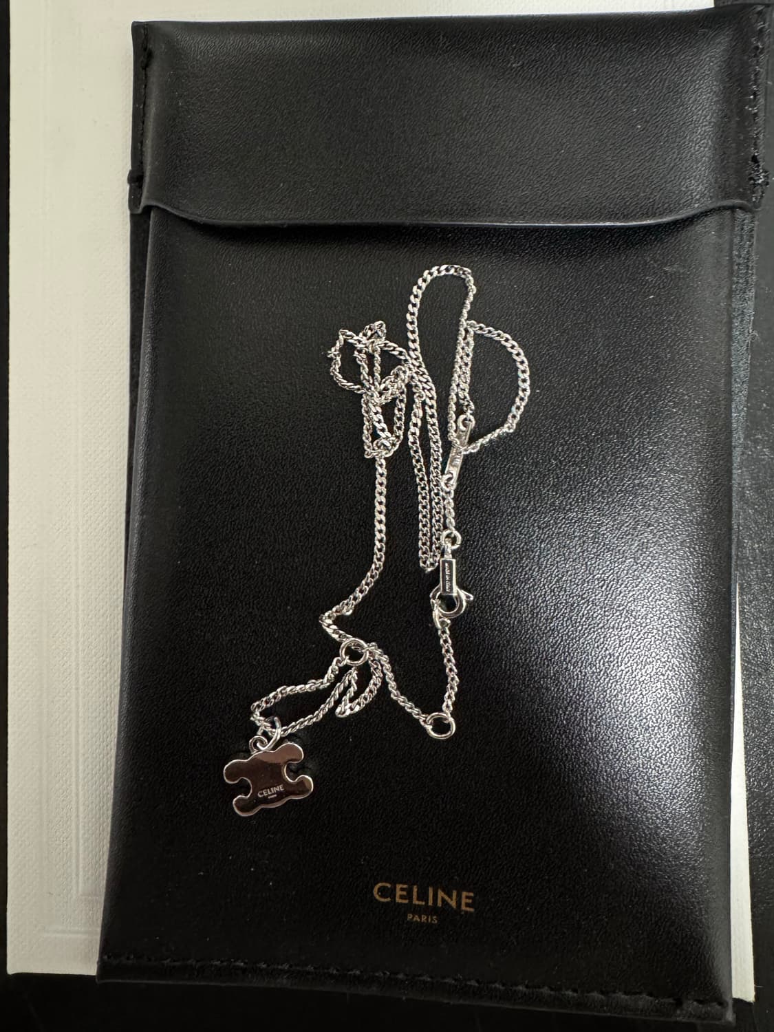 셀린느 트리옹프 목걸이 실버 상품이미지3