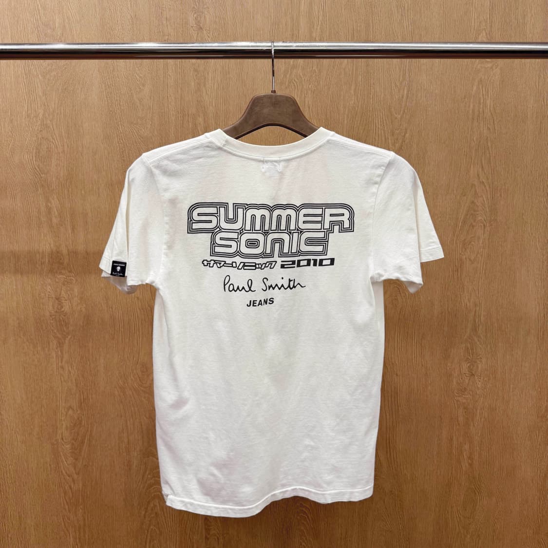 폴스미스 코튼 반팔 티셔츠 더 스트레인저스 프린팅 디테일 화이트 상품이미지3