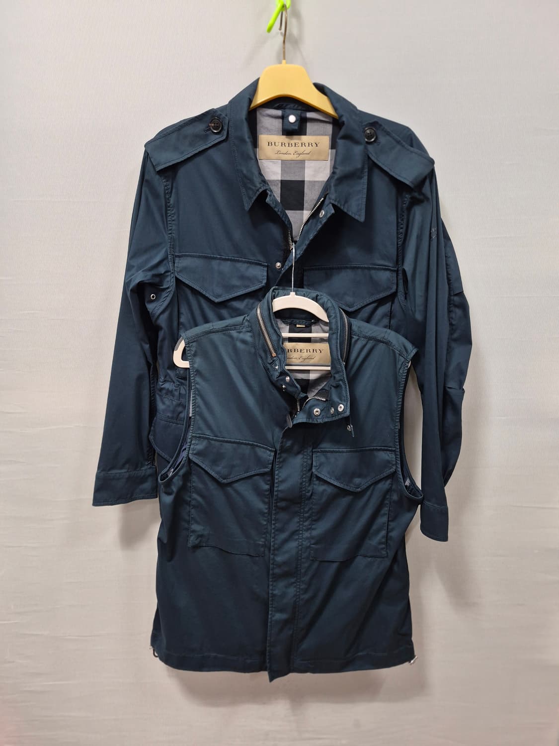 버버리 필드 자켓 야상 + 베스트 세트 남성50 상품이미지1