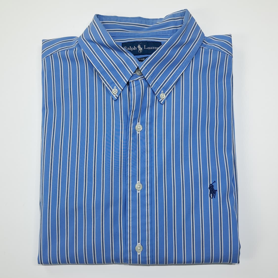 CL853 XL 폴로 00s 코튼 블루 스트라이프 셔츠 남방 상품이미지7