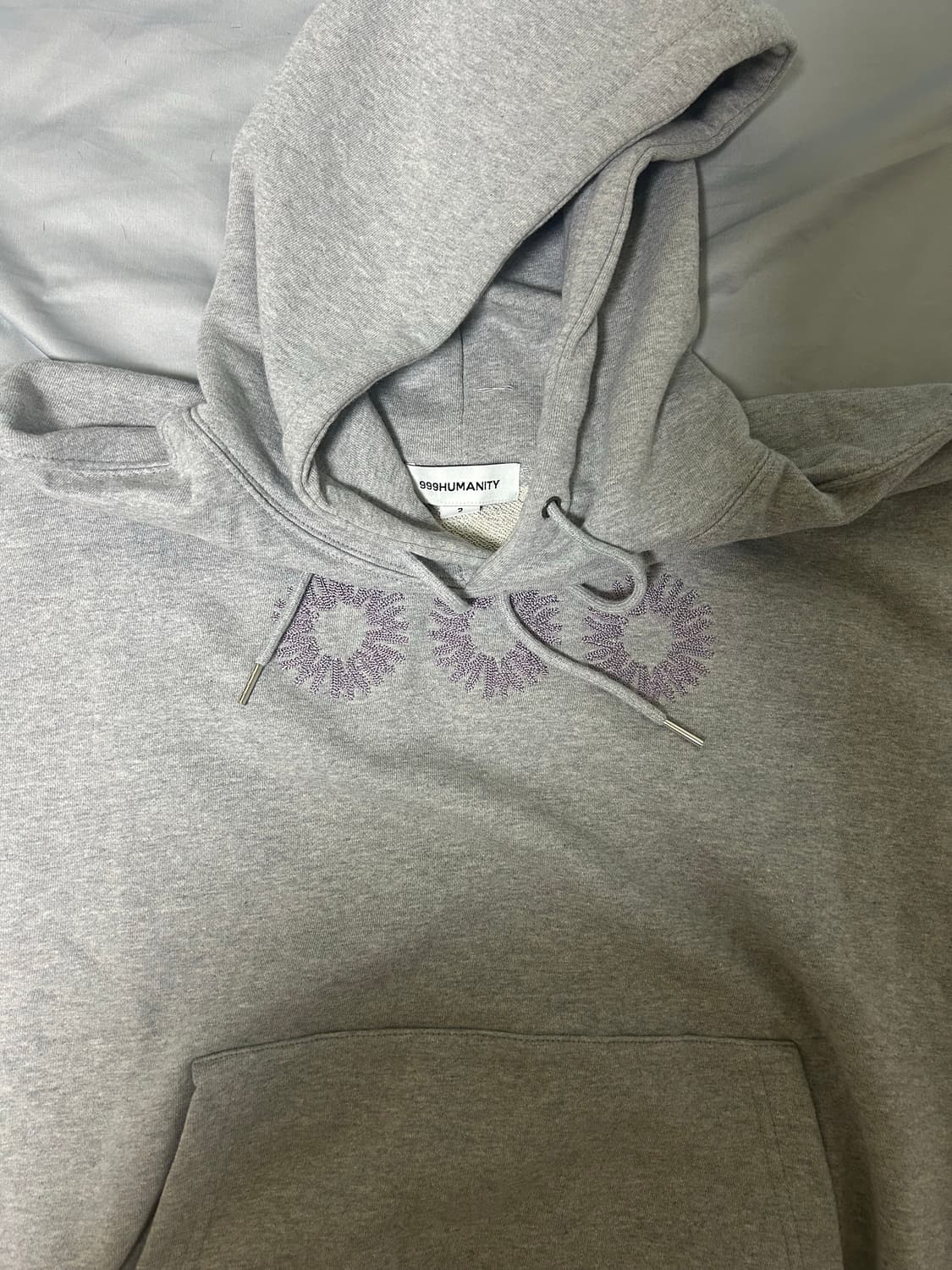 999humanity EVD HOODIE (melange grey) 상품이미지5