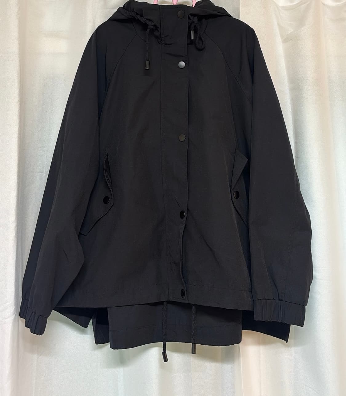 자라 블랙 후드 숏 야상 바람막이 자켓 L 상품이미지1