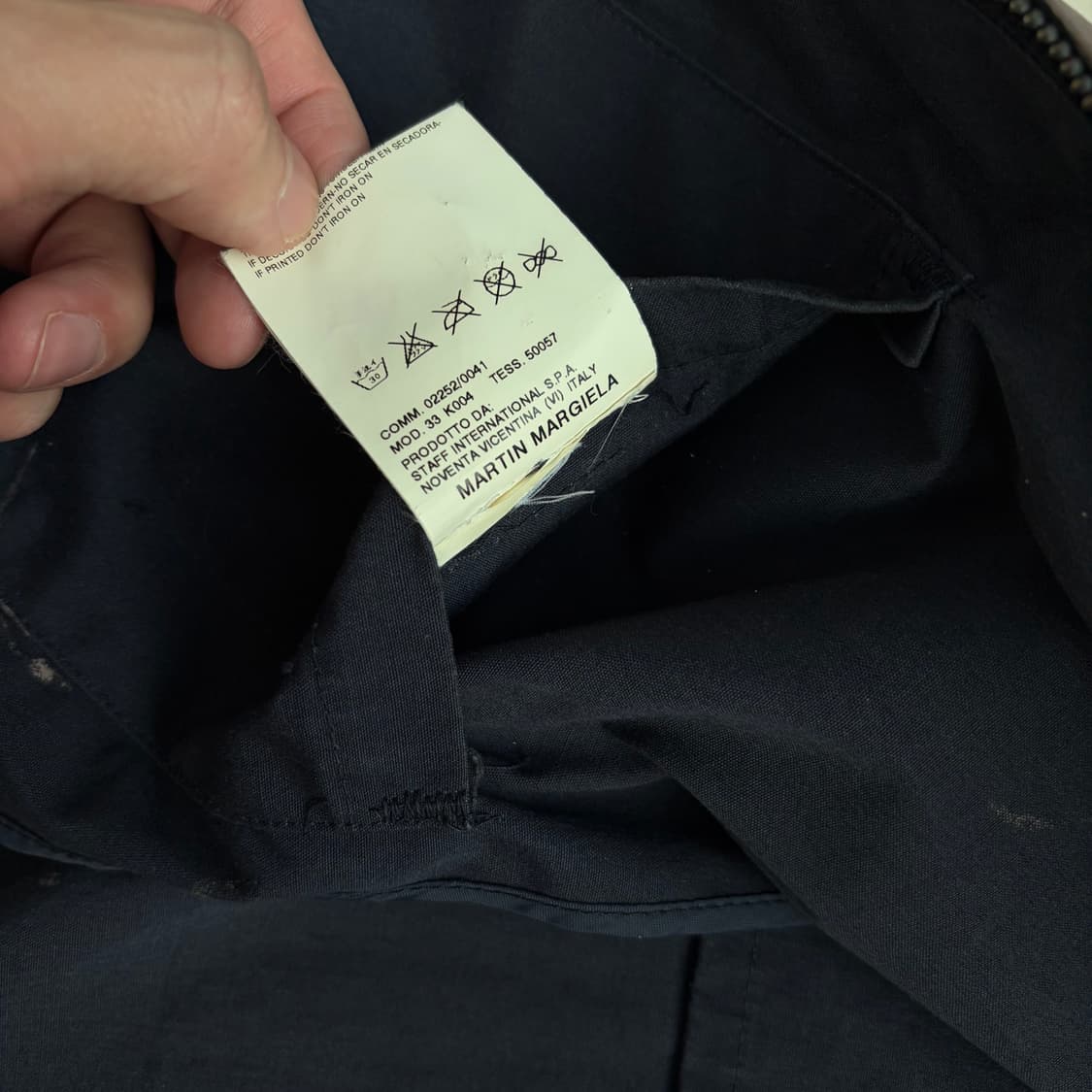 [1]마르지엘라 04ss 아티저널 페인팅 블루종 자켓 상품이미지6