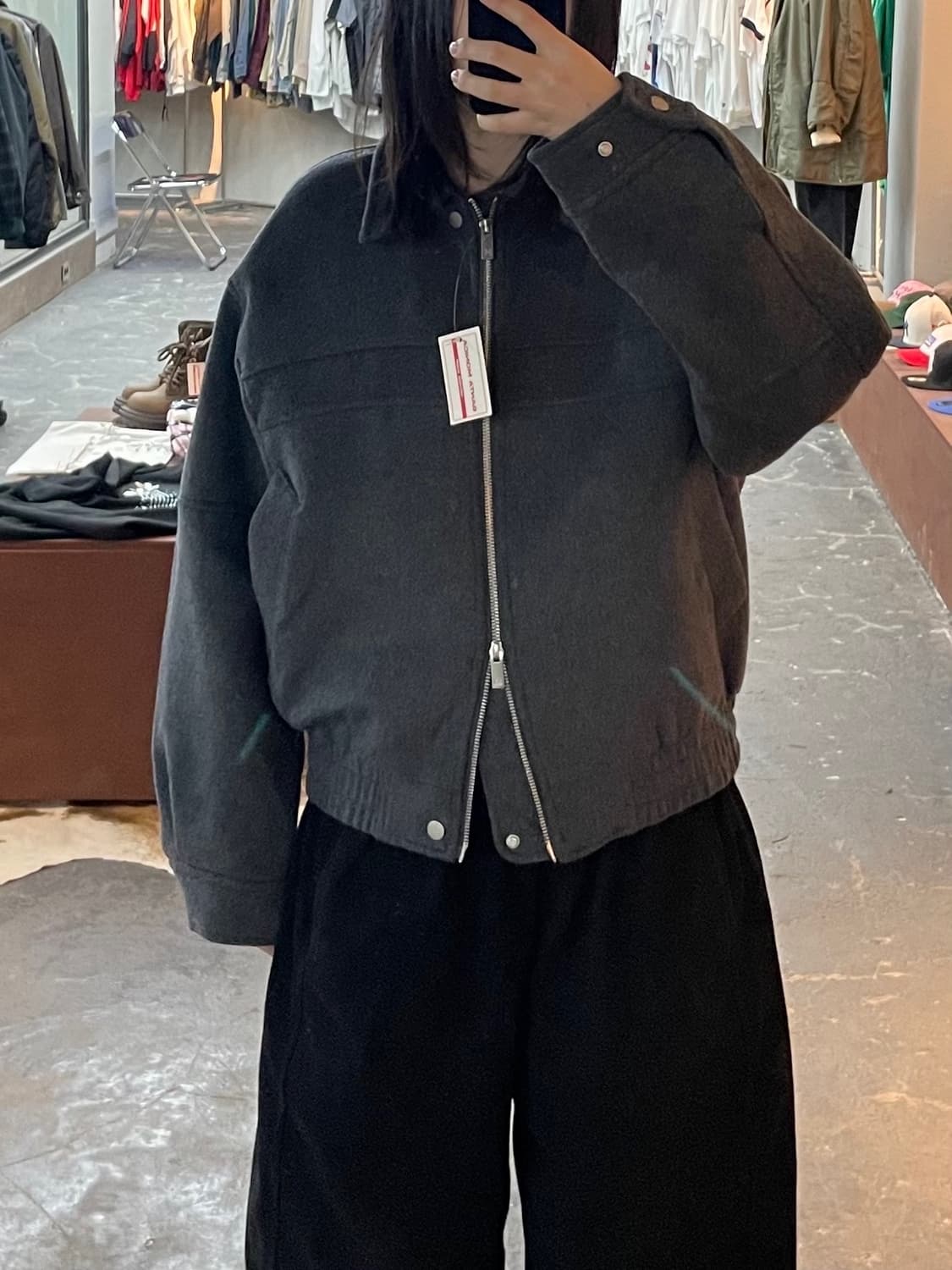 인템포무드 체스트라인 울 자켓 H1710 상품이미지1