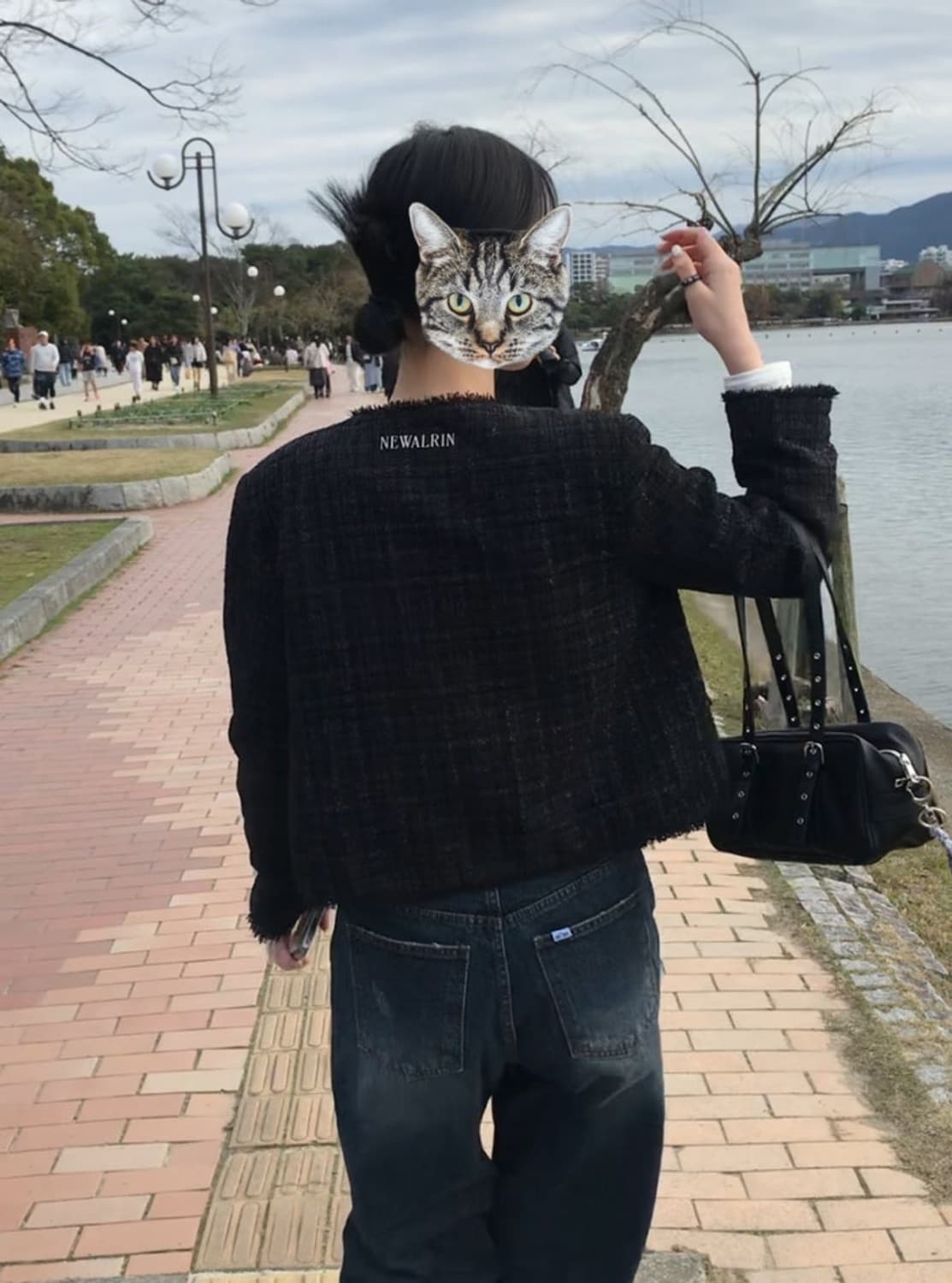 뉴얼린 Jennie Newlarin emblem 트위드 자켓 상품이미지4