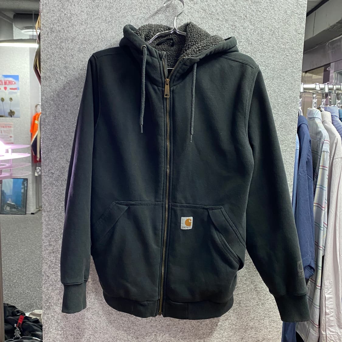 칼하트 차콜 플리스 후드집업 B4200 상품이미지2