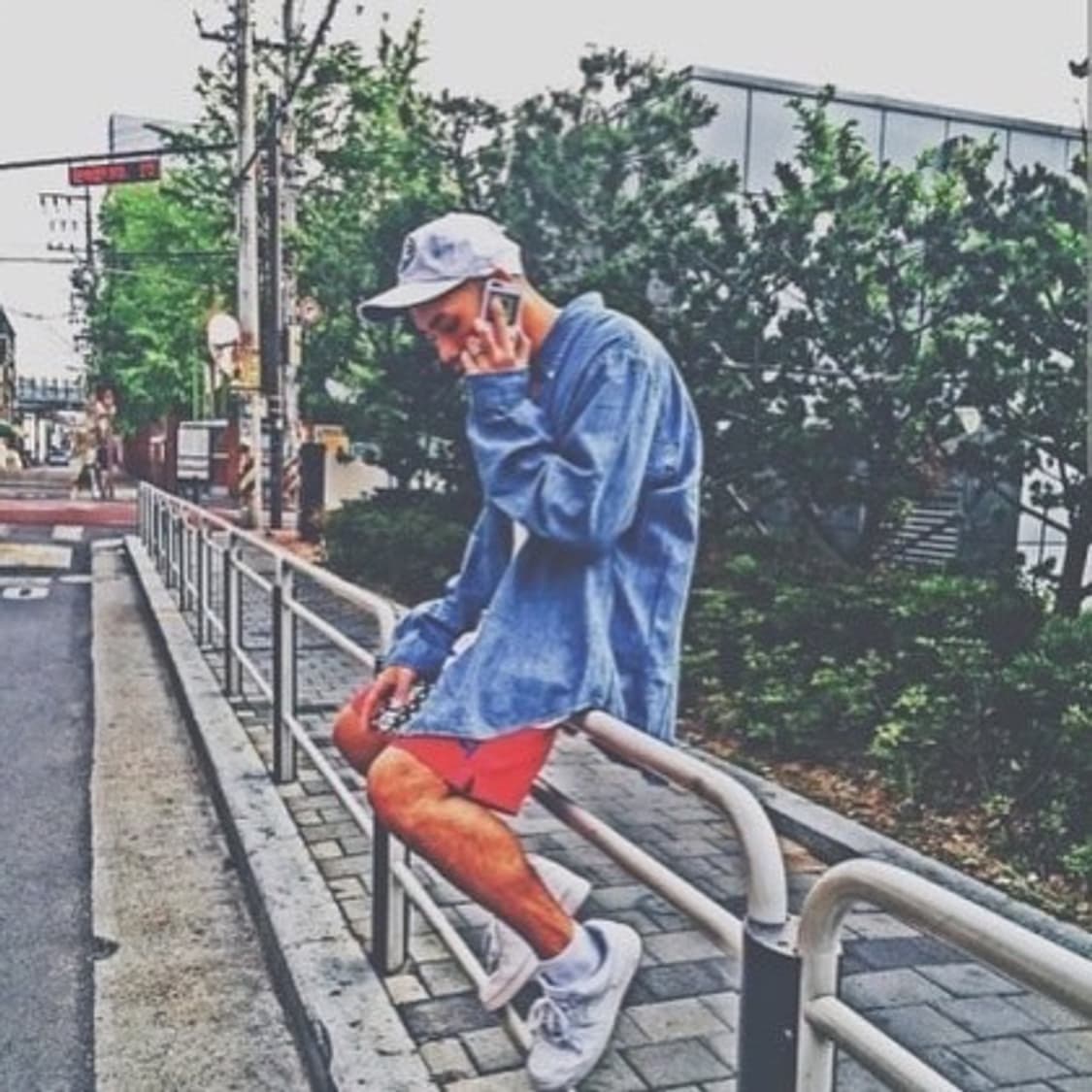 폴로 랄프로렌 90s 기본 블레이크 데님 셔츠 상품이미지3