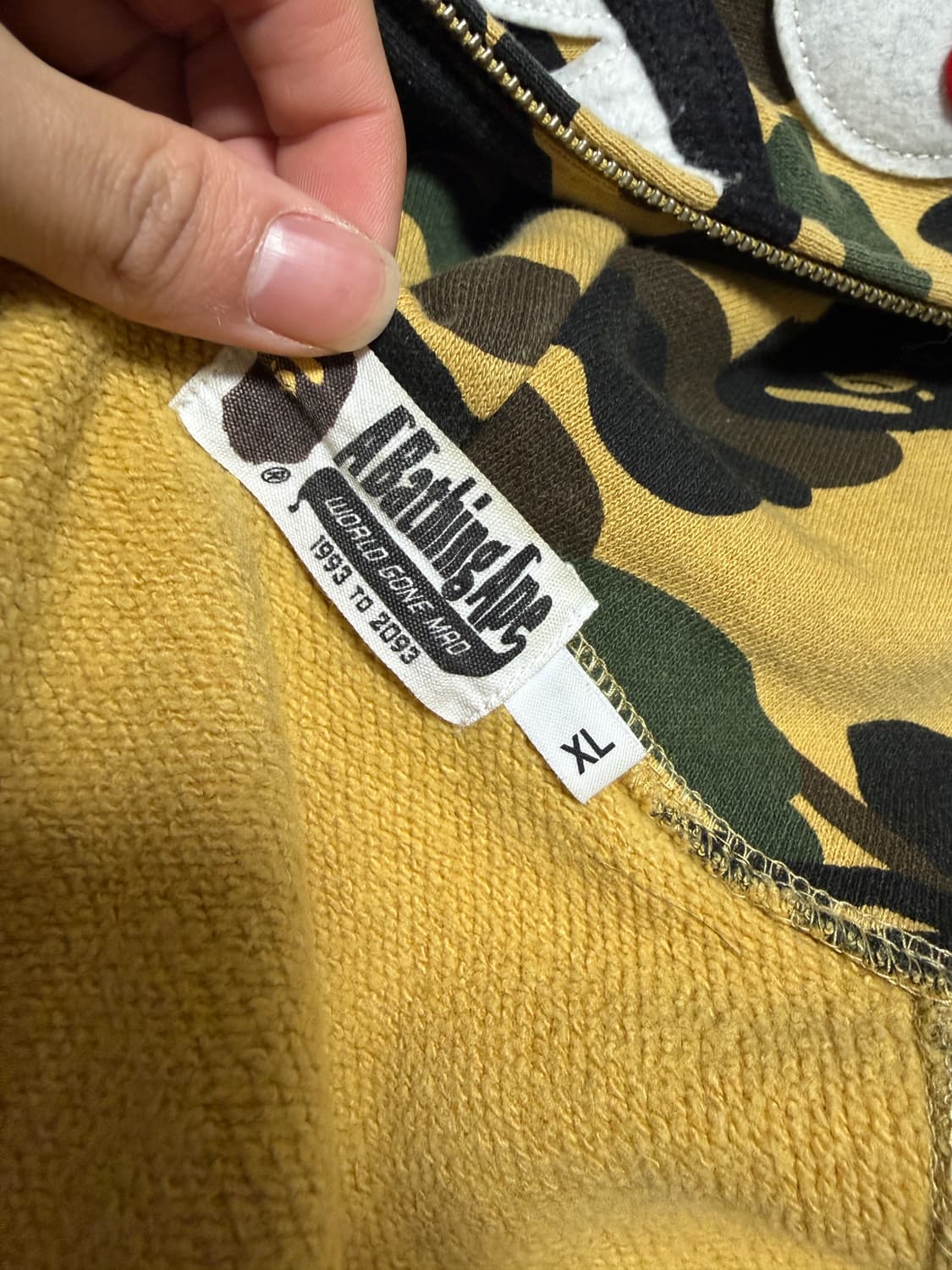 베이프 황계 후드집업 상품이미지2