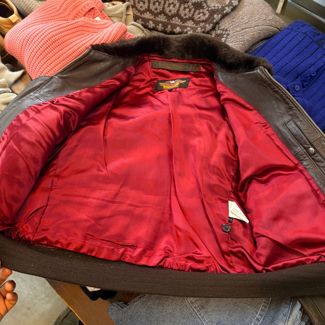 할리 데이비슨 g-1 카우레더 가죽 플라이트 자켓 상품이미지4