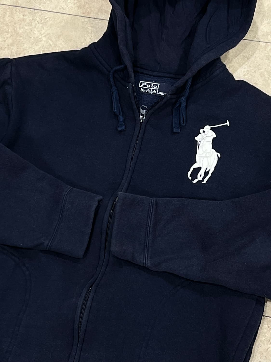 (M) 폴로랄프로렌 올드스쿨 빅포니 후드집업 네이비 상품이미지5