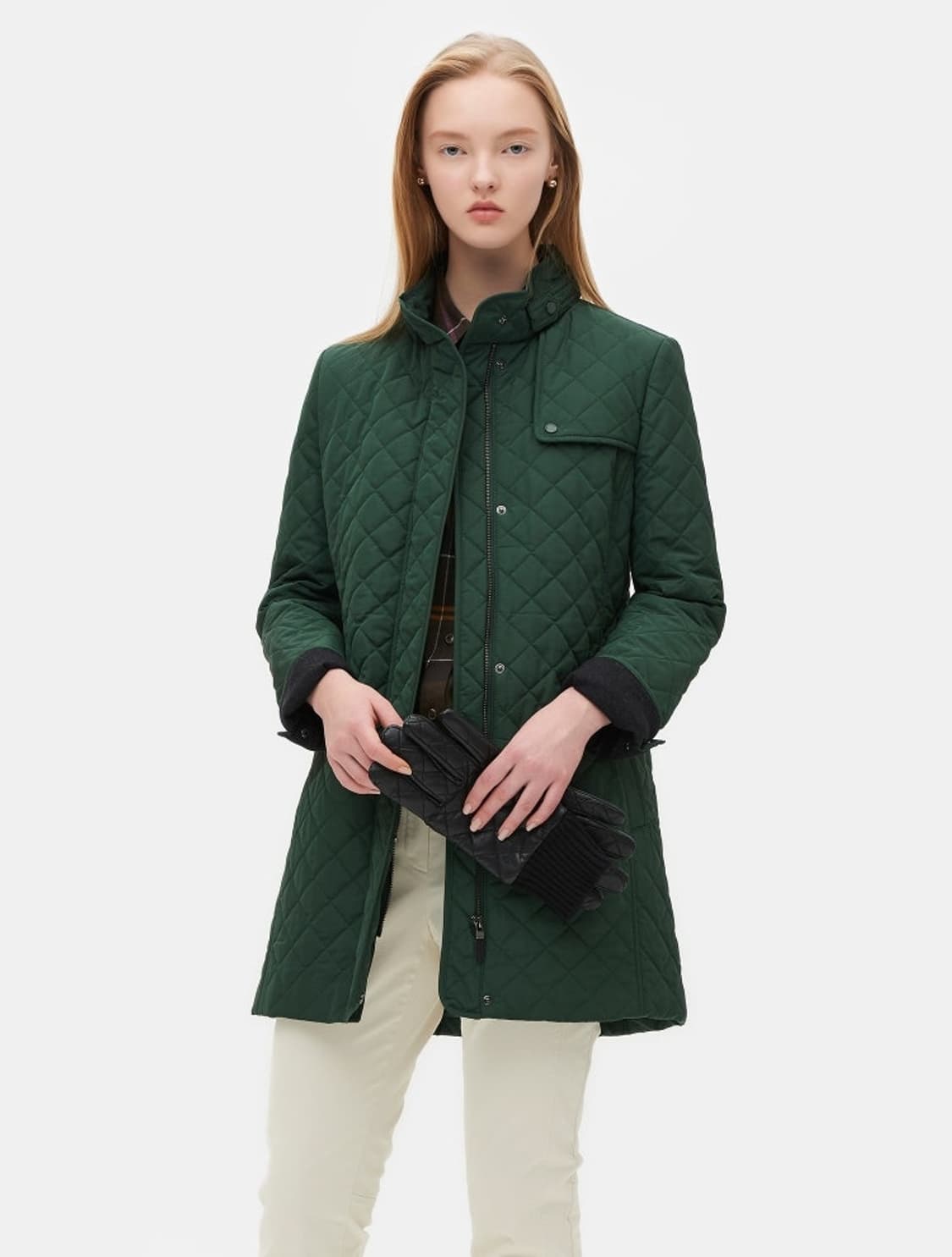 빈폴 그린 롱 퀄팅 패딩 상품이미지8