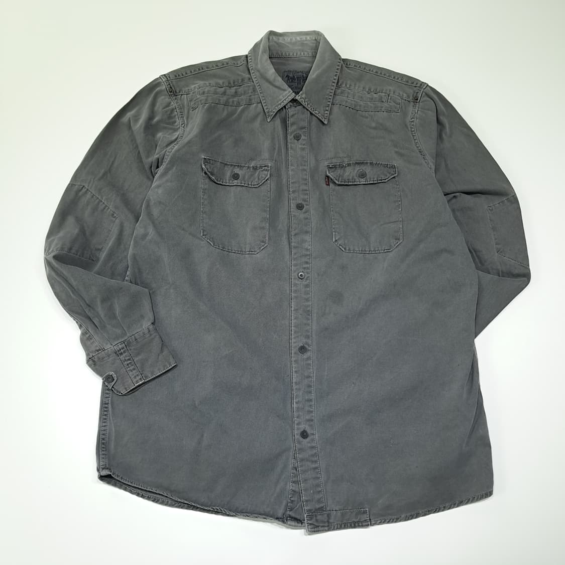 CL926 M 리바이스s 빈티지 워싱 차콜 긴팔 데님 워크 셔츠 상품이미지1