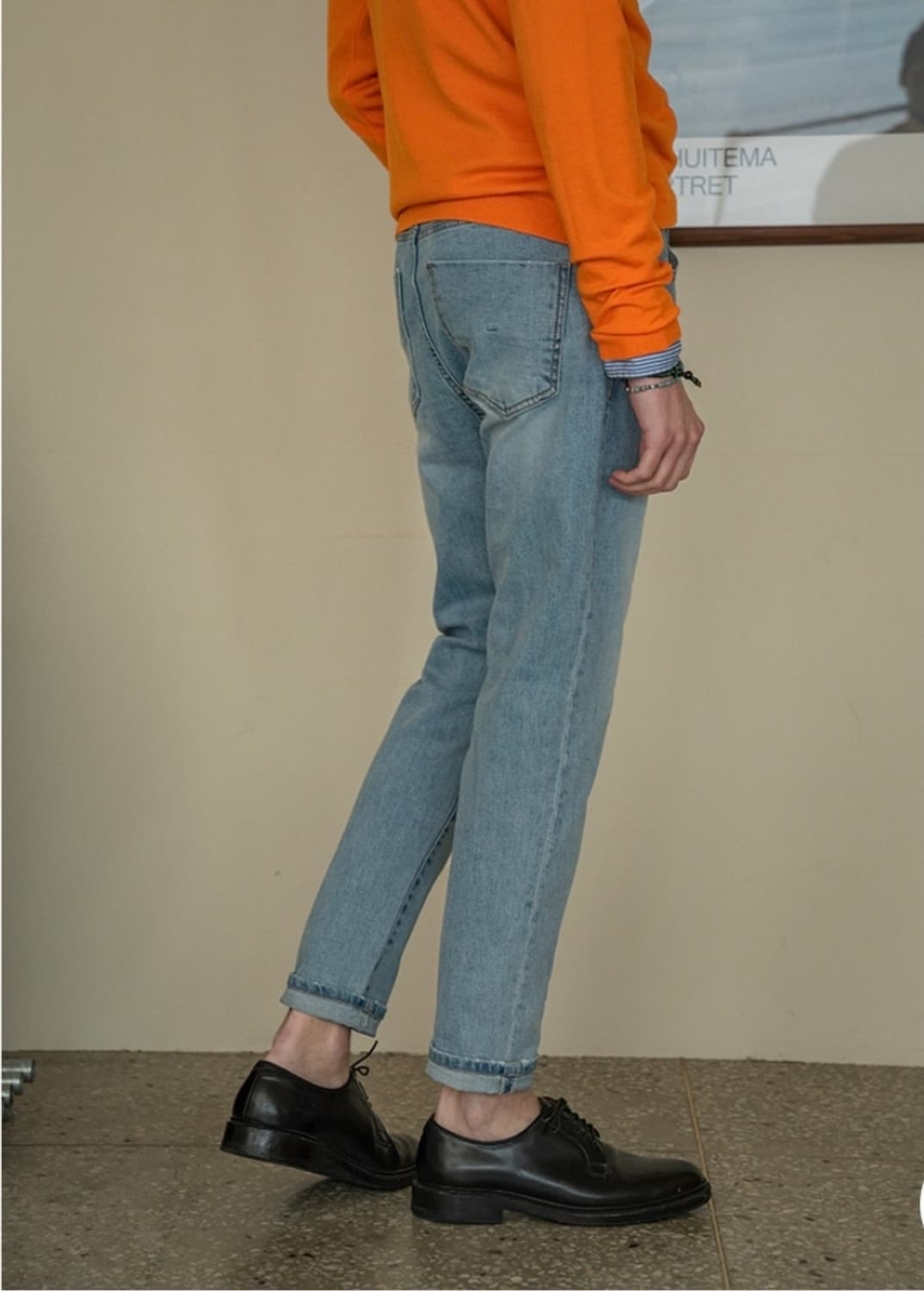 하프크라이즈 테이퍼드핏 데님 M(31~2) 상품이미지3