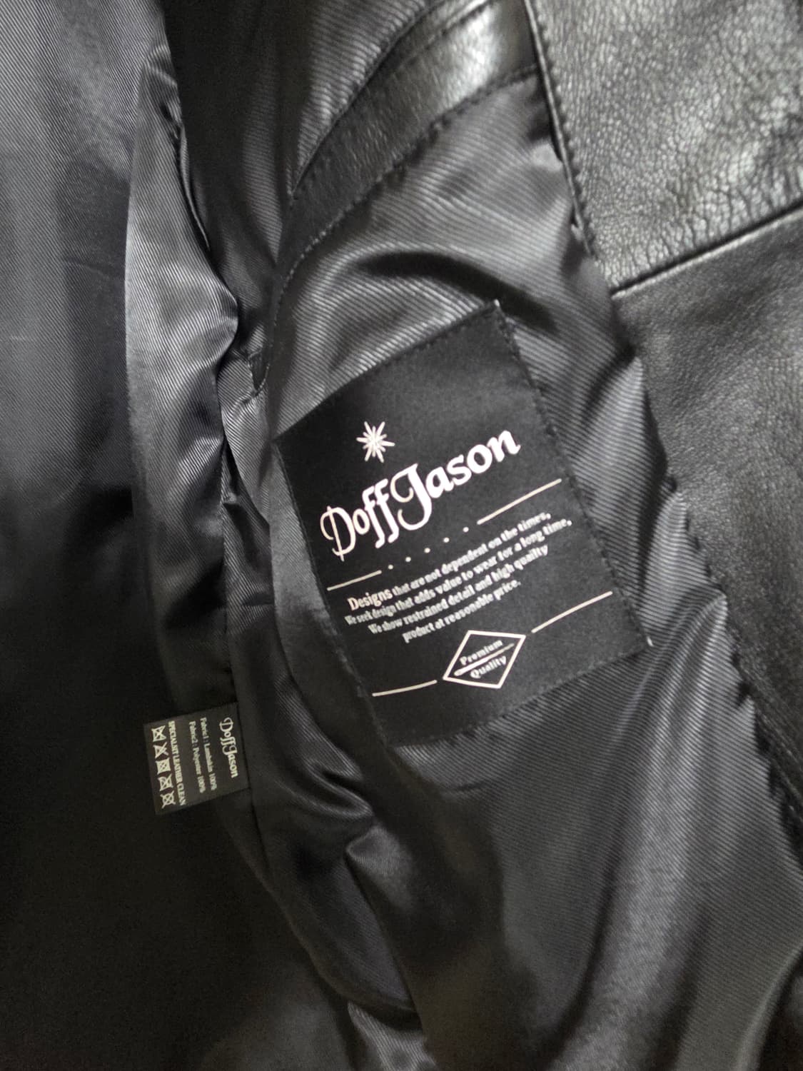 도프제이슨 카우하이드 싱글레더자켓 상품이미지4